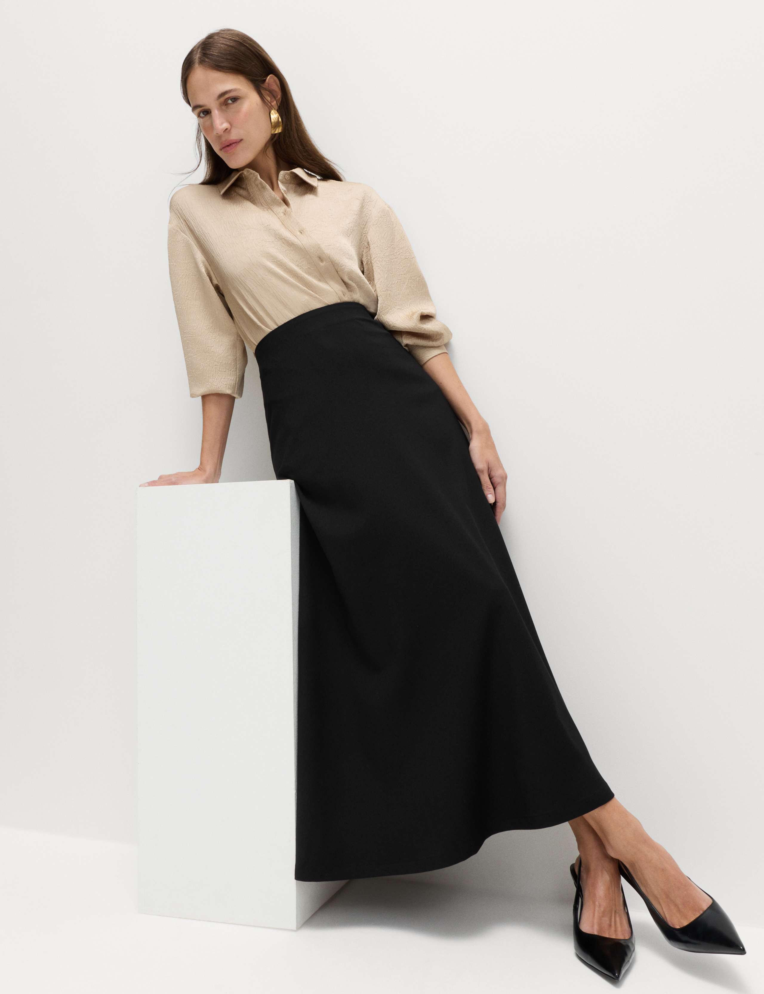 Maxi A-Line Skirt
