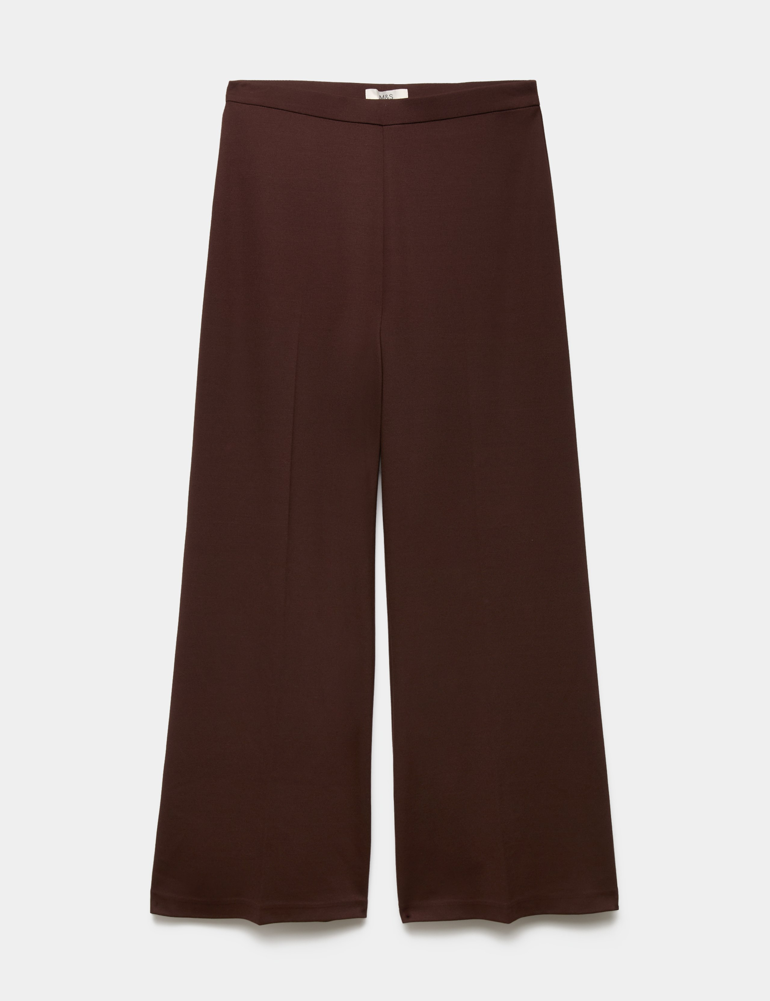Jersey Wide Leg Trousers with Stretch
