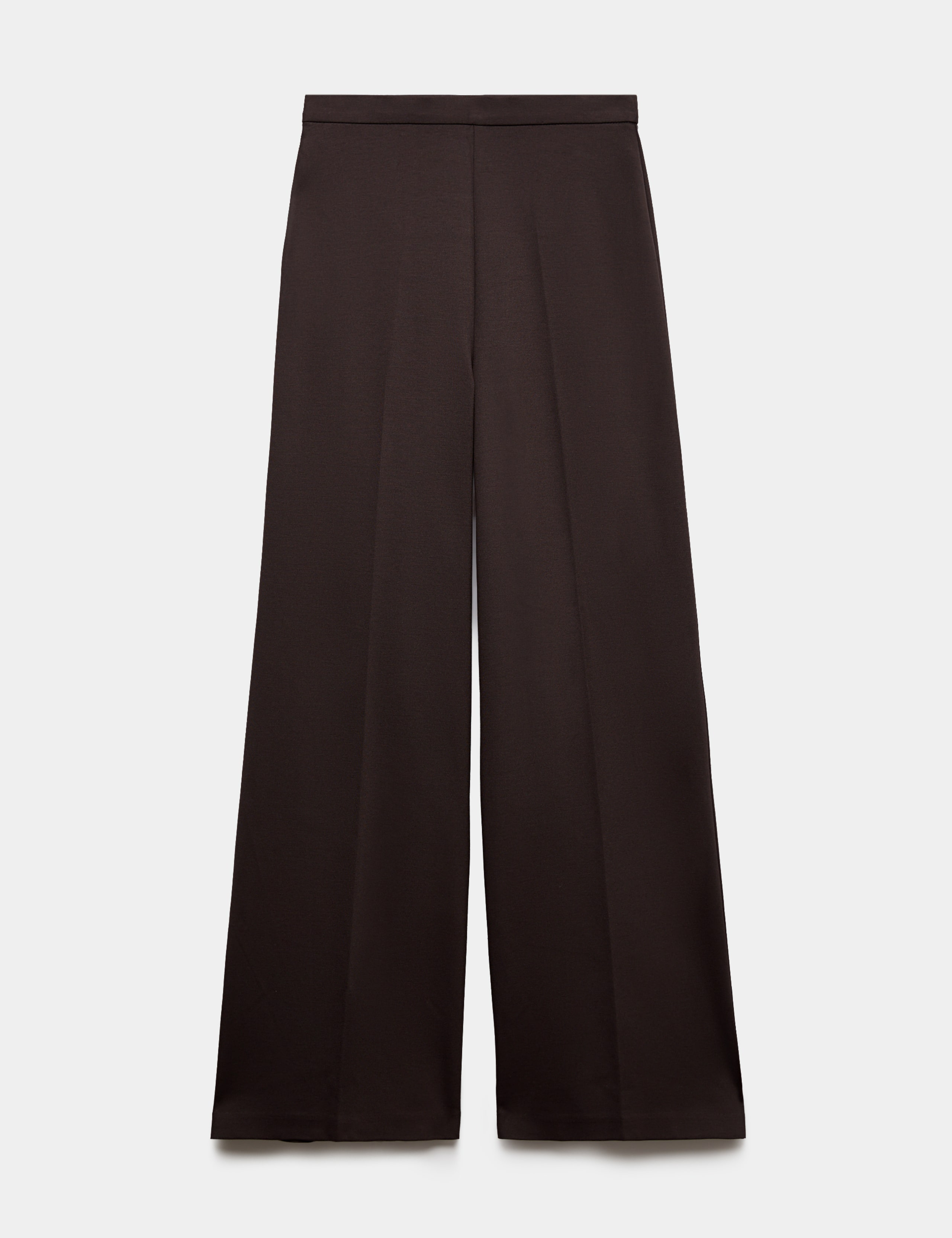 Jersey Wide Leg Trousers with Stretch