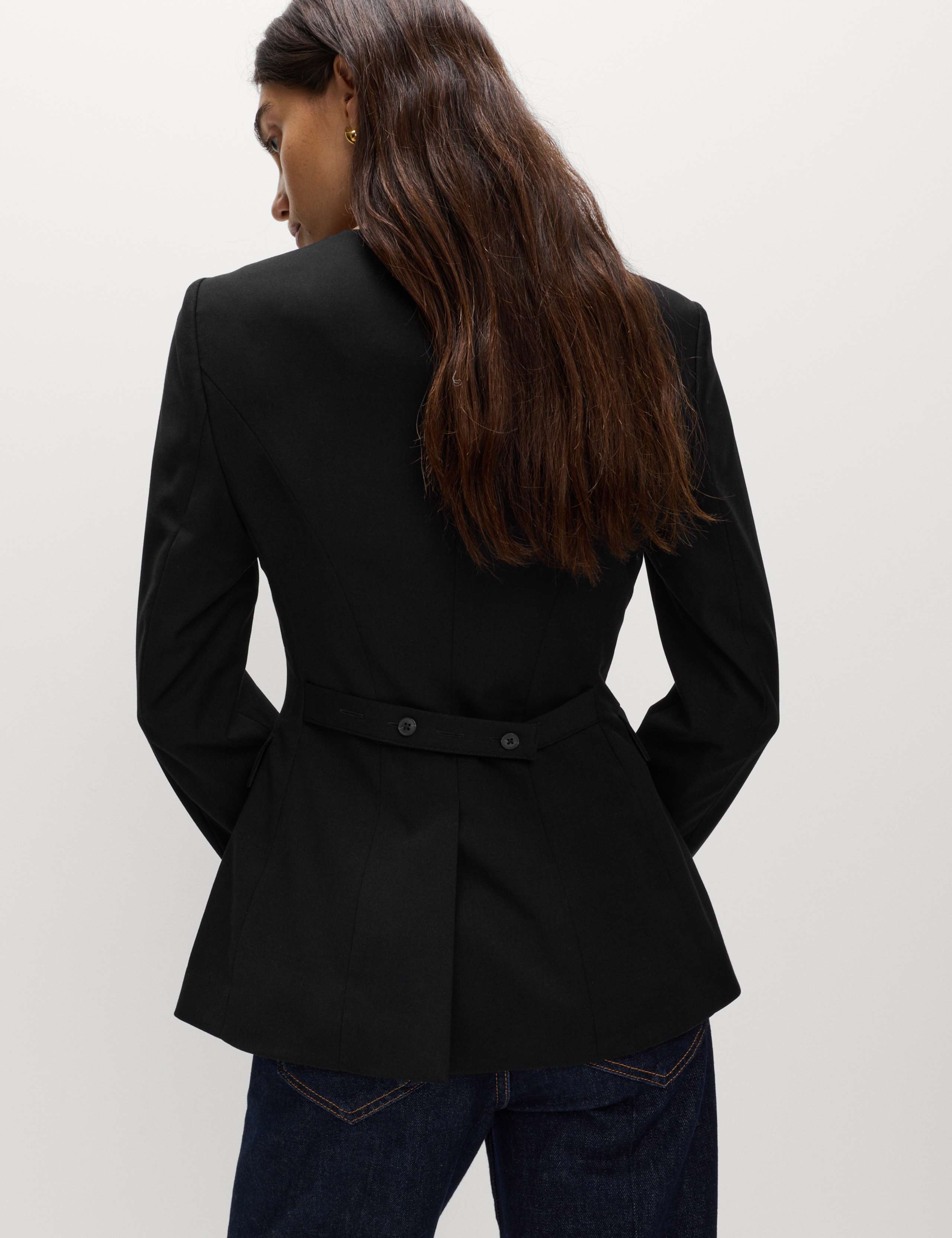 Collarless Jacket