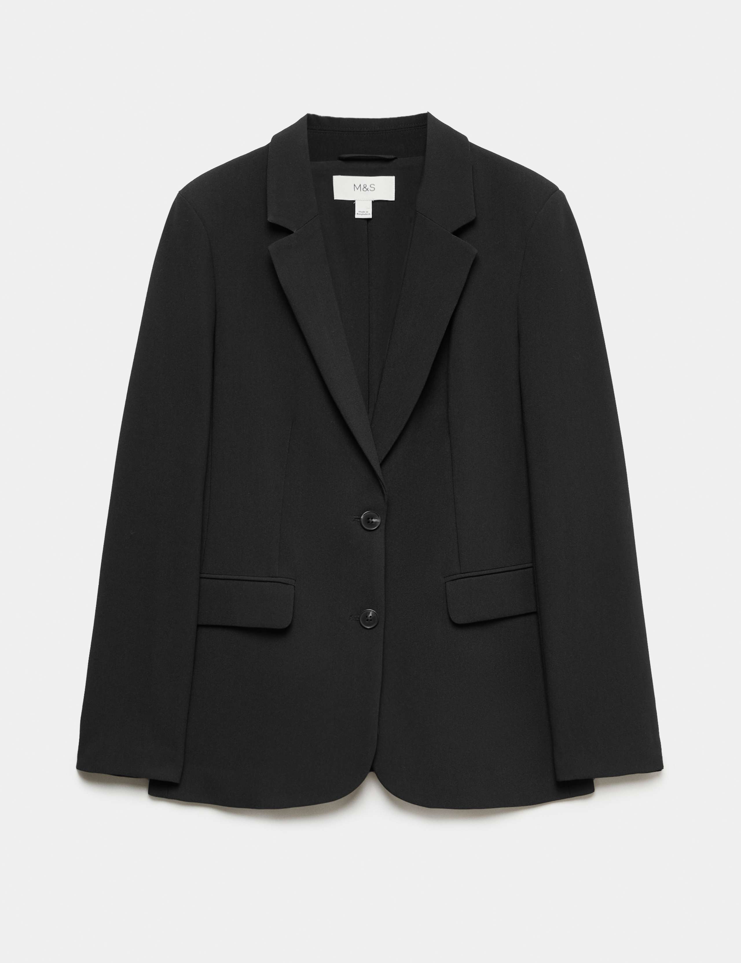 Woven Straight Single Breasted Blazer