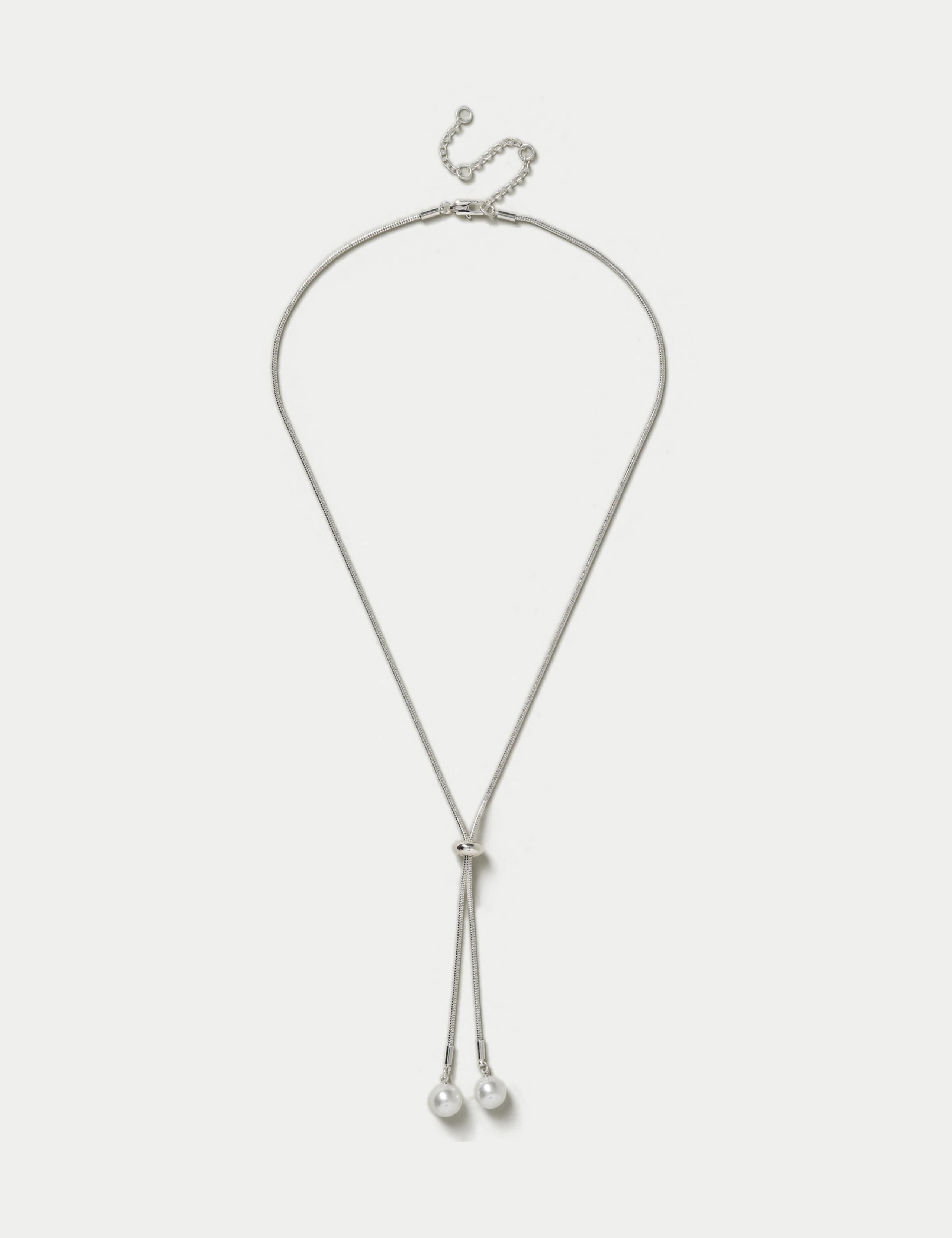 Pearl Lariat Necklace
