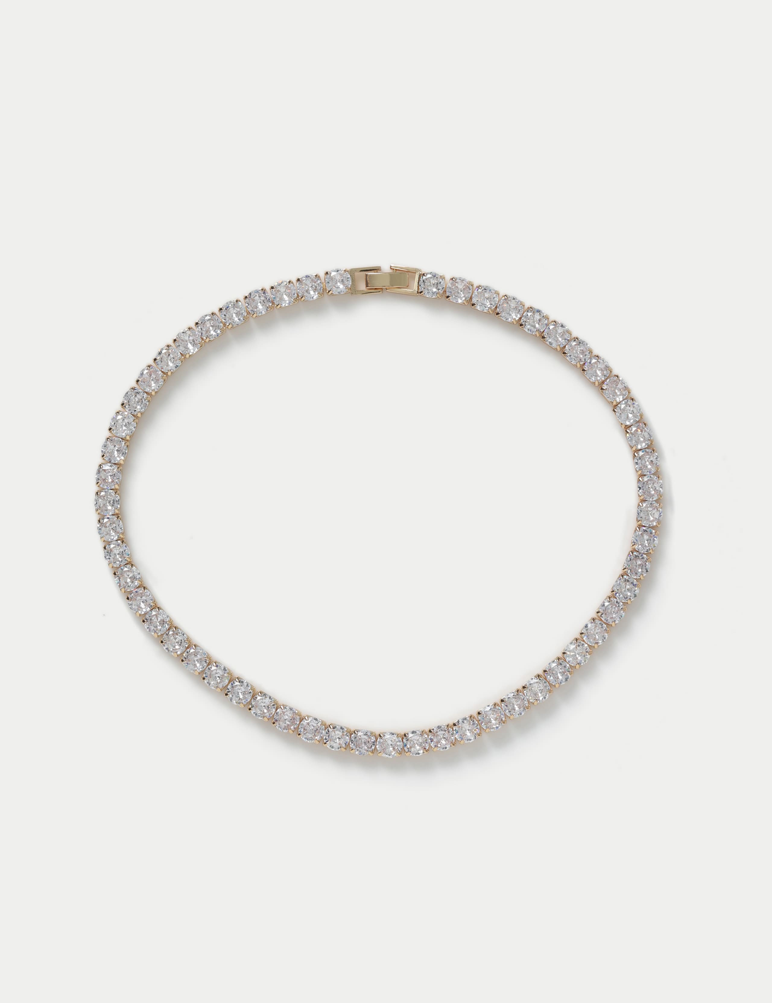 Cubic Zirconia Tennis Neckwear