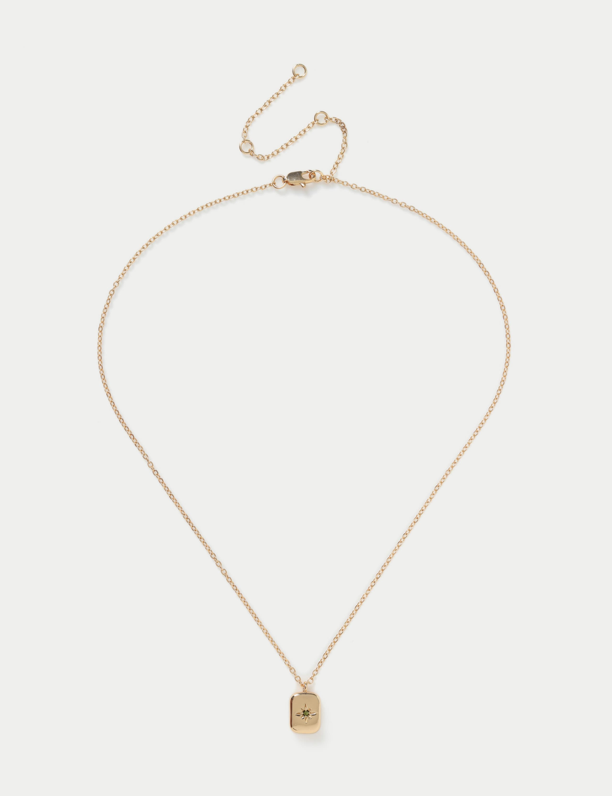 14ct Gold Plated August Birthstone Necklace