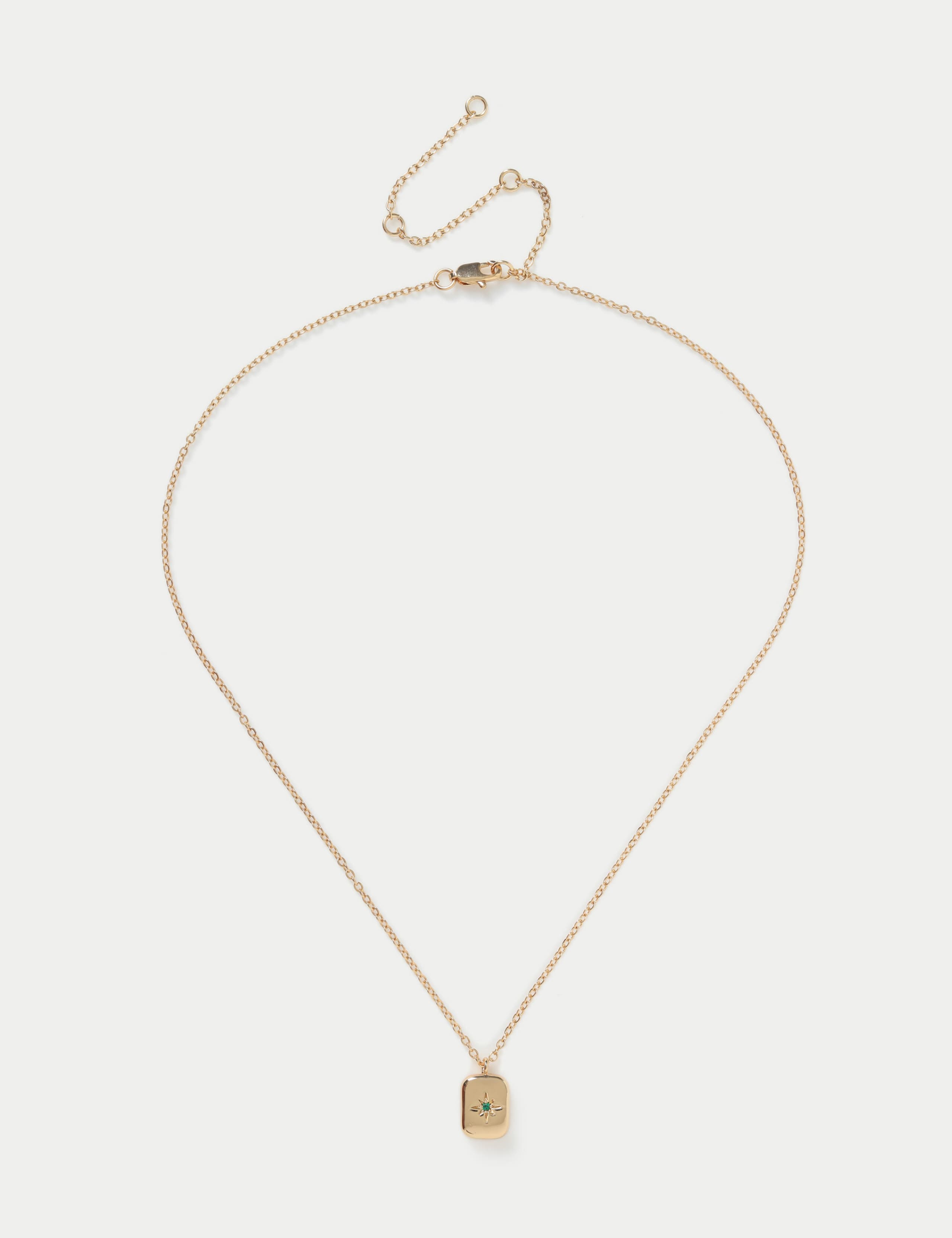 14ct Gold Plated May Birthstone Necklace