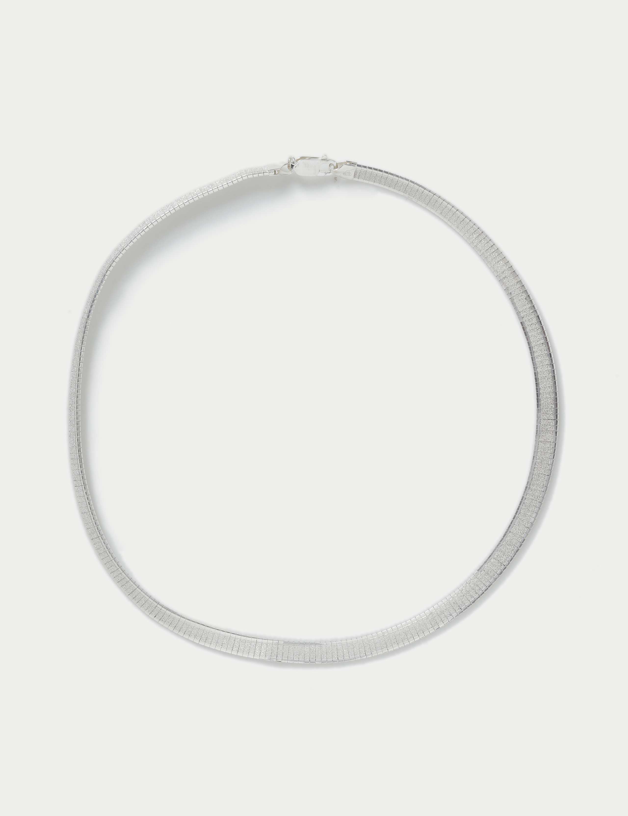 925 Sterling Silver Flat Chain Necklace