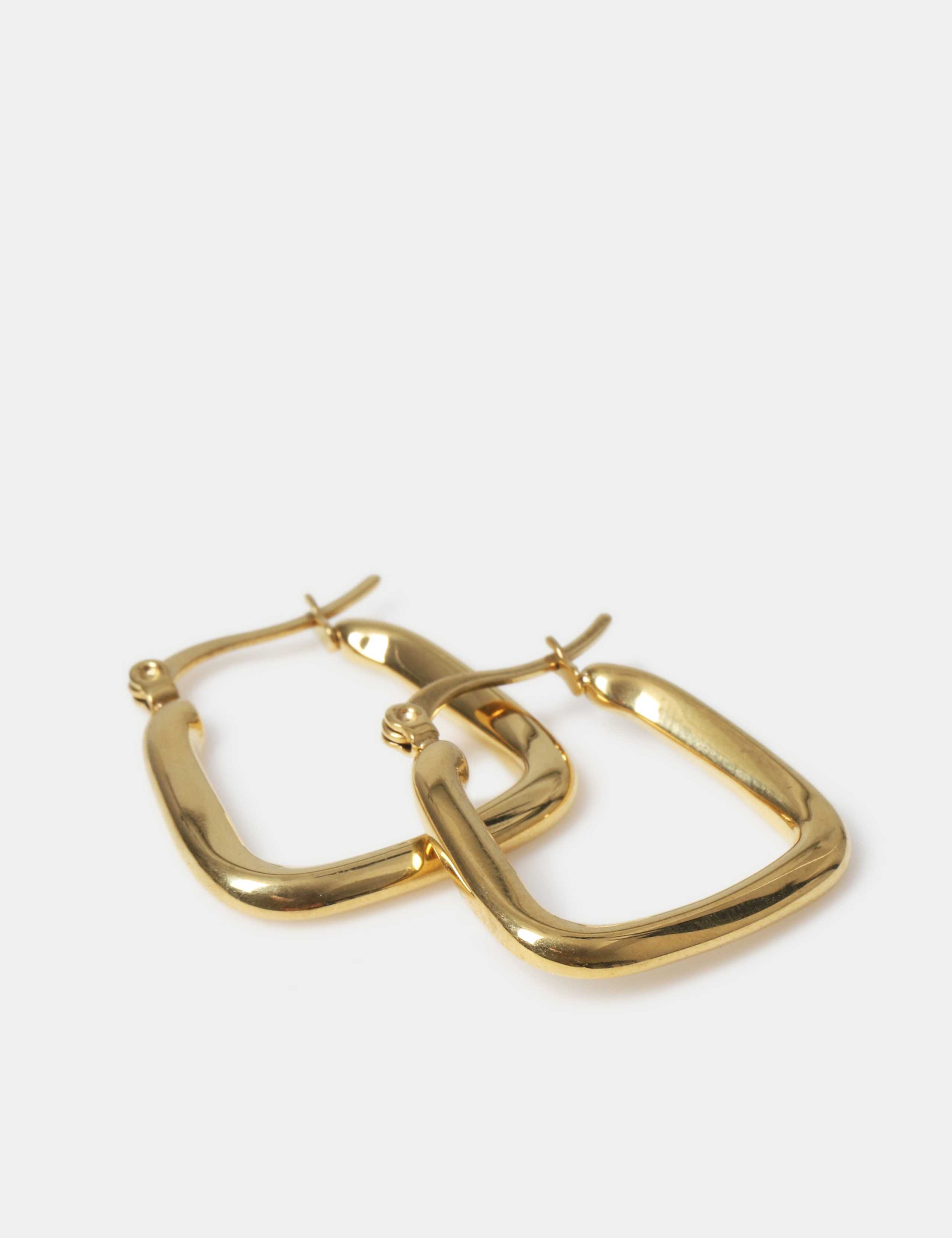 Waterproof Square Hoop Earrings