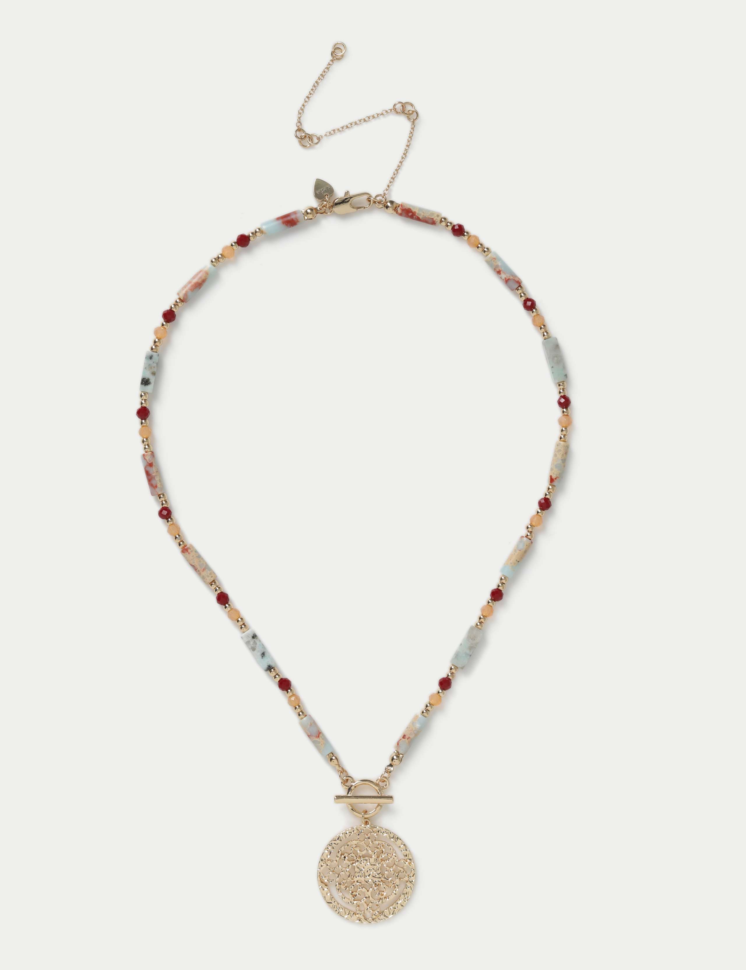 Semi Precious Pendant Necklace