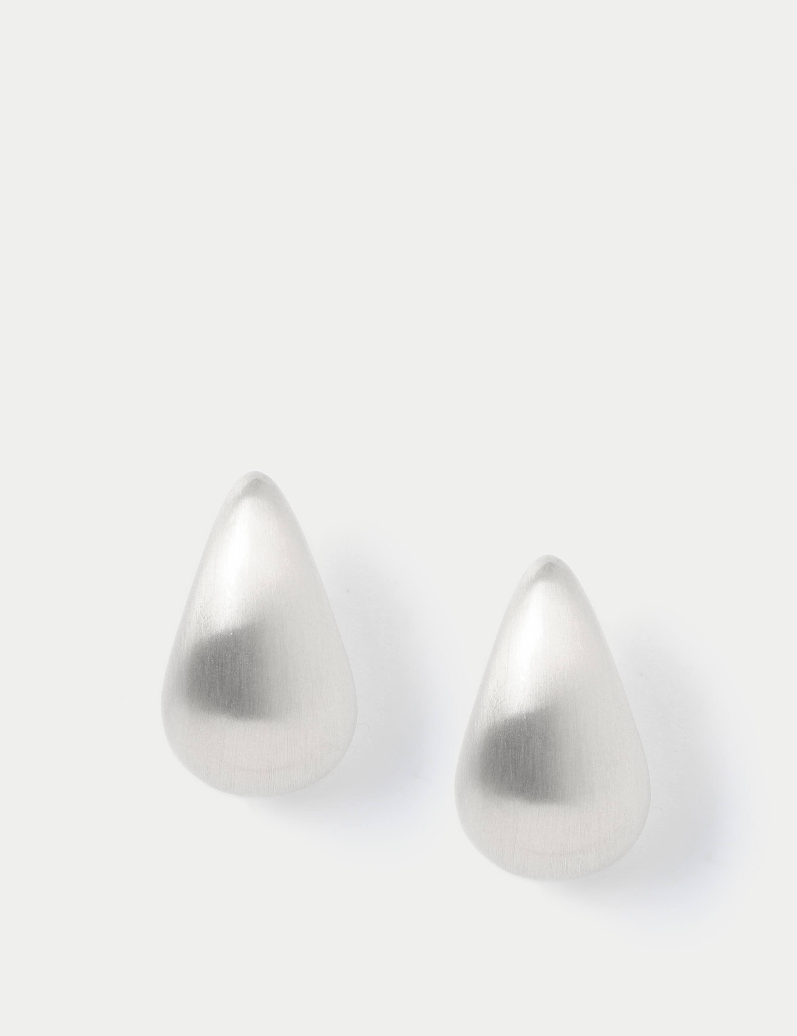 Tone Dome Drop Earrings