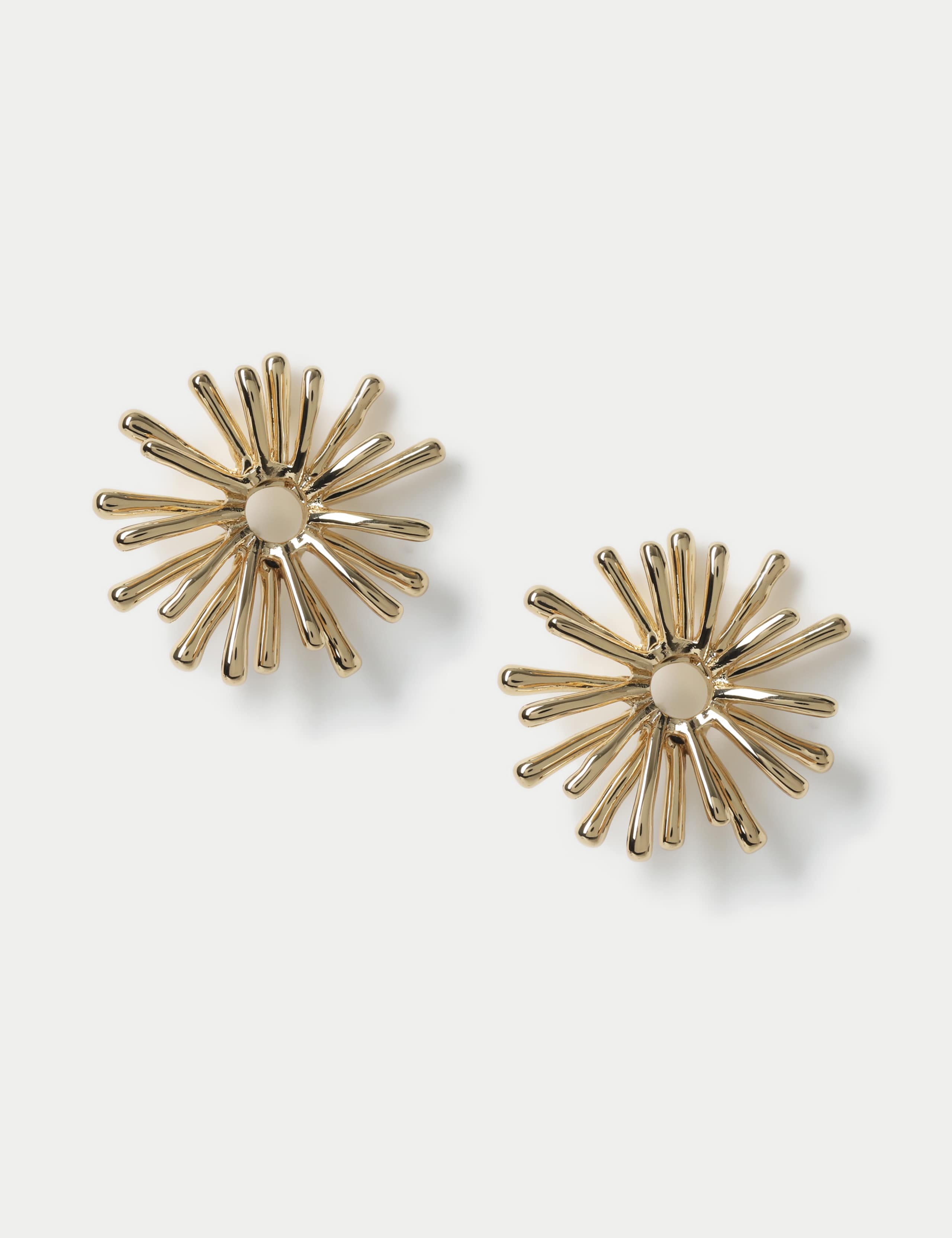 Sun Outline Detail Stud Earrings