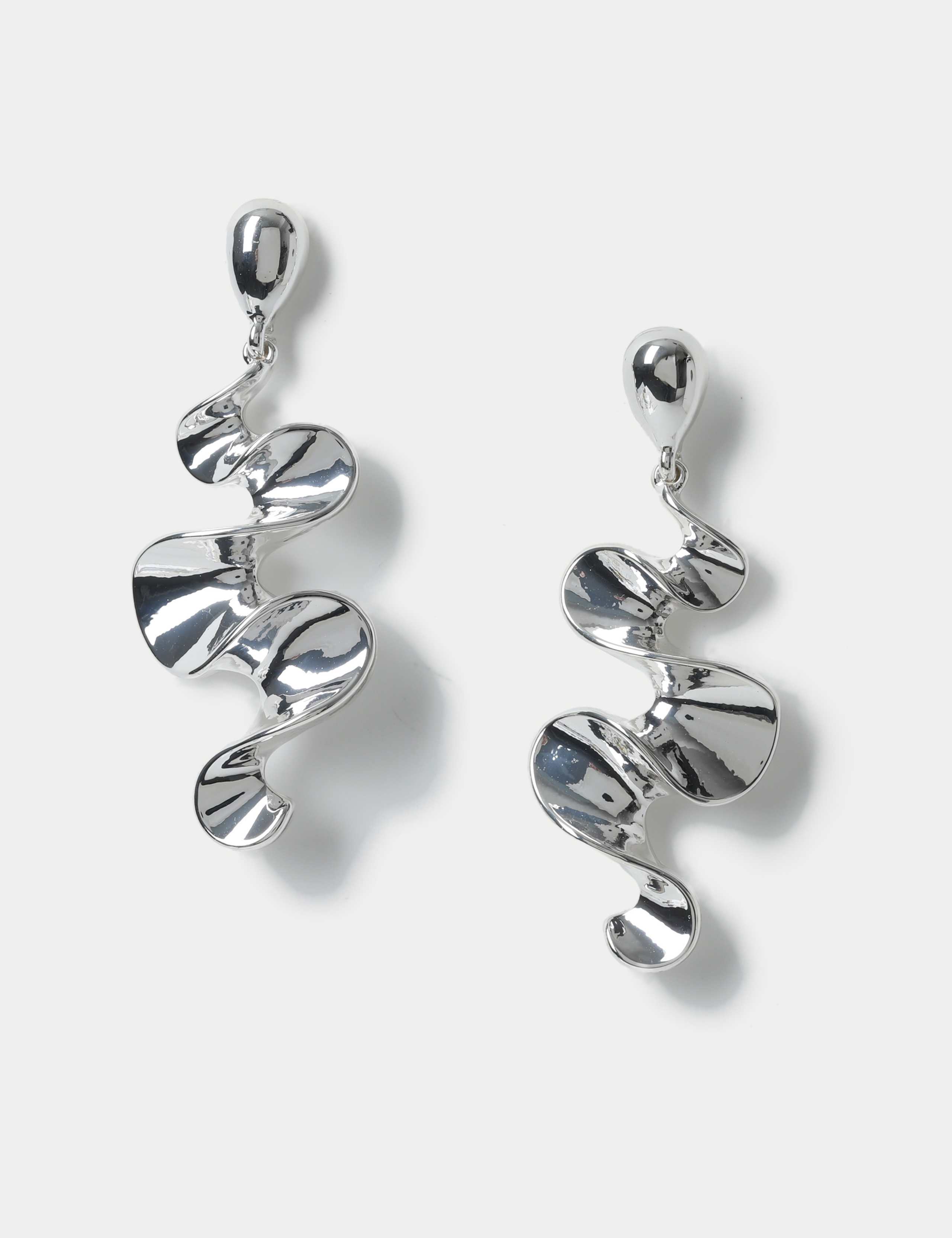 Symmetrical Wiggle Drop Earrings