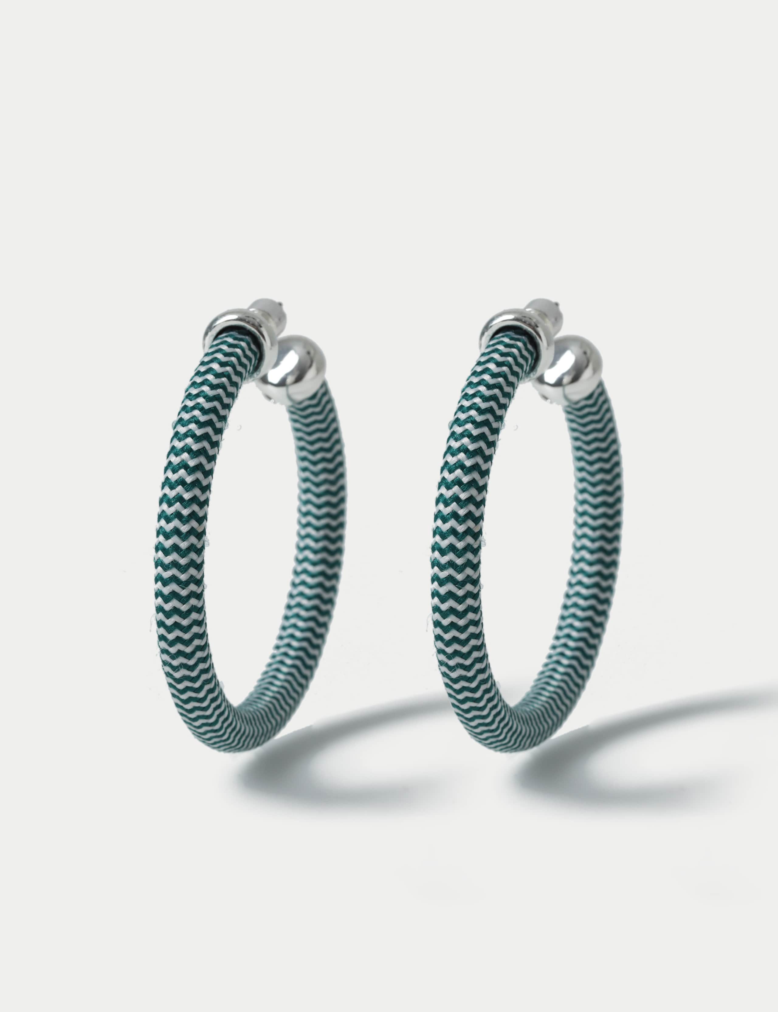 Rope Detail Hoop Earrings