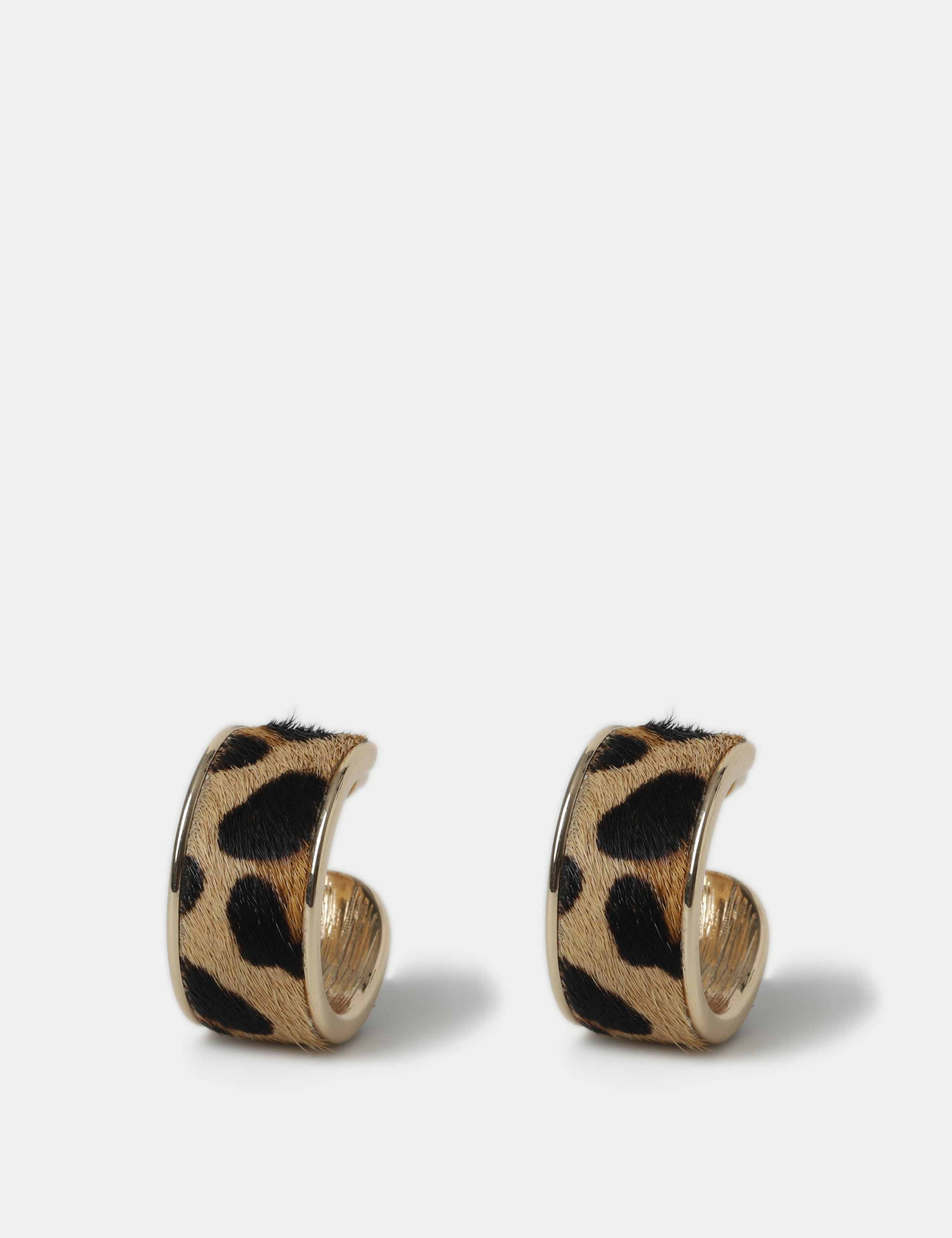 Leopard Hoop Earrings
