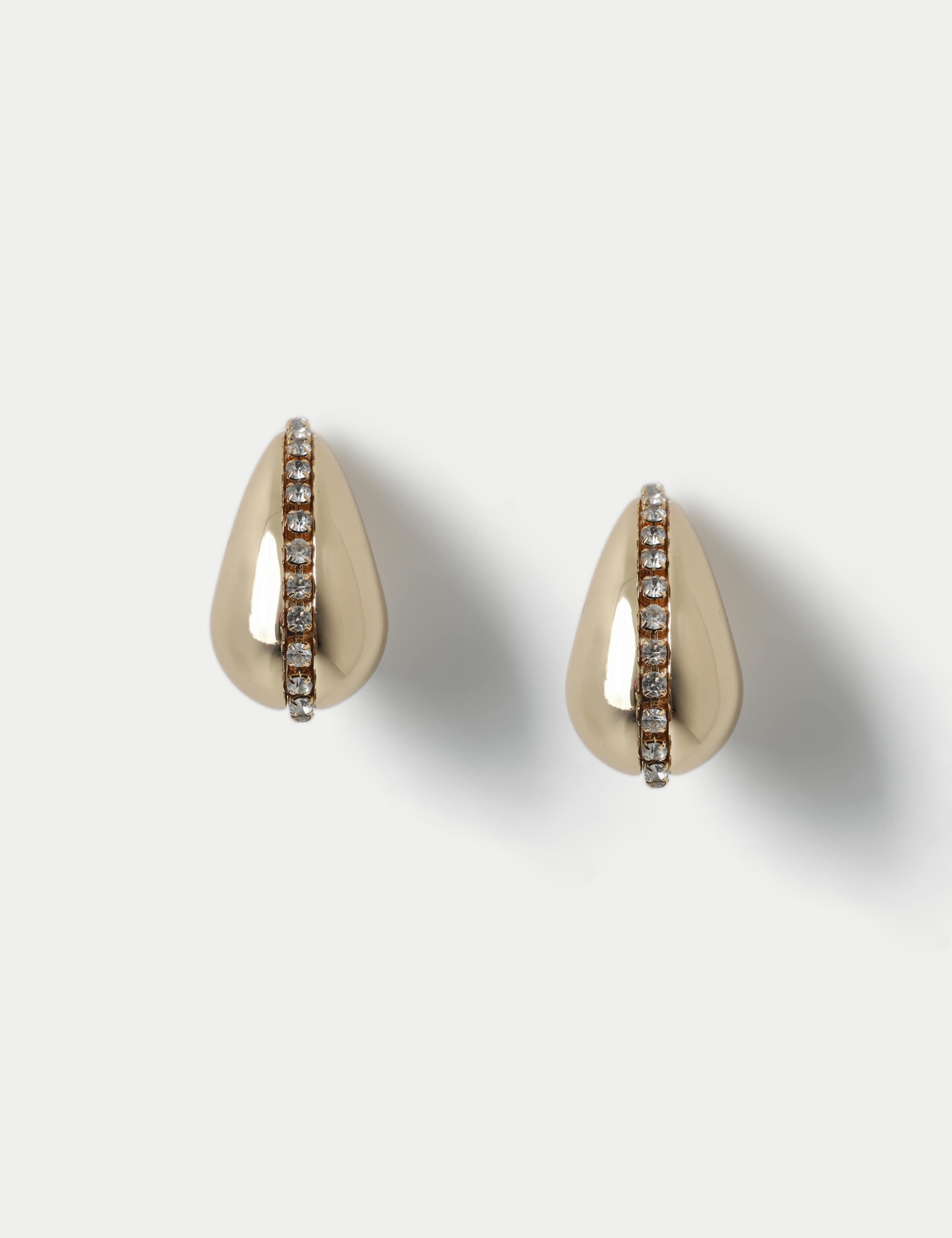Cup Chain Tear Drop Earrings