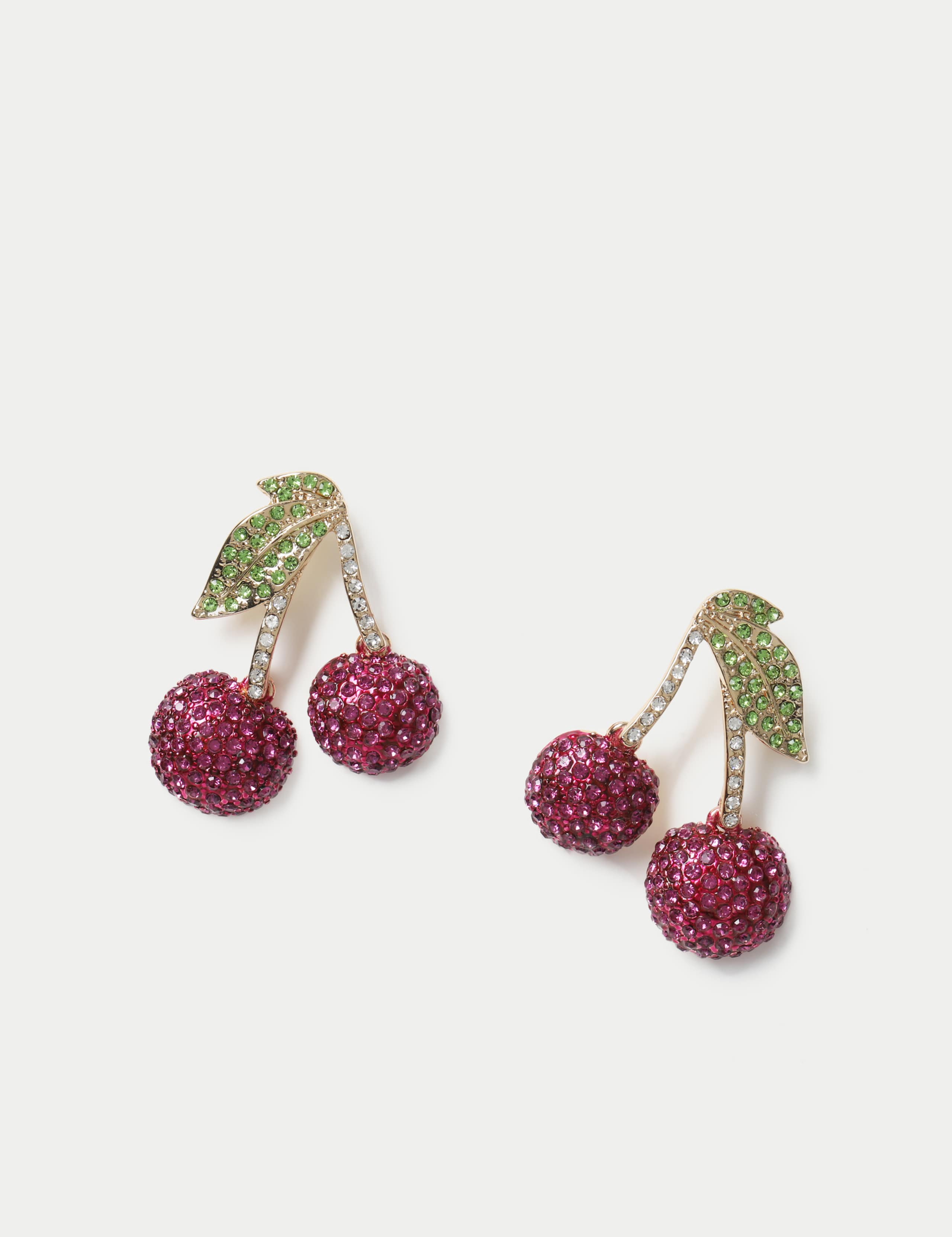 Cherry Rhinestone Earrings