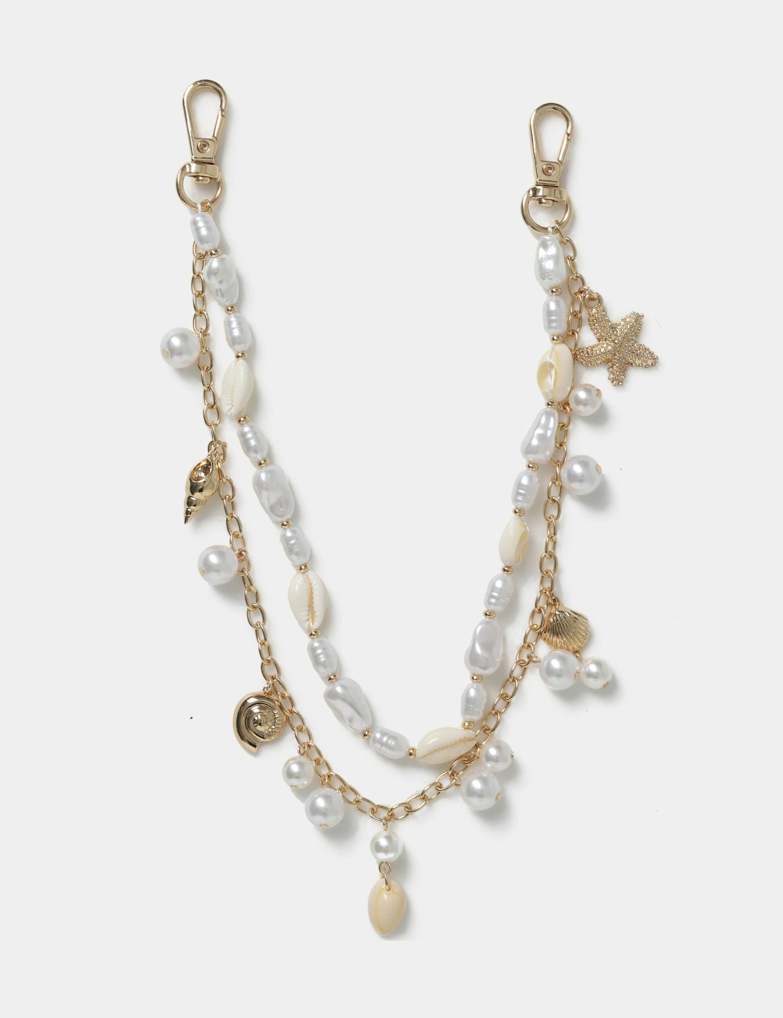 Seashore and Pearl Bag Charm