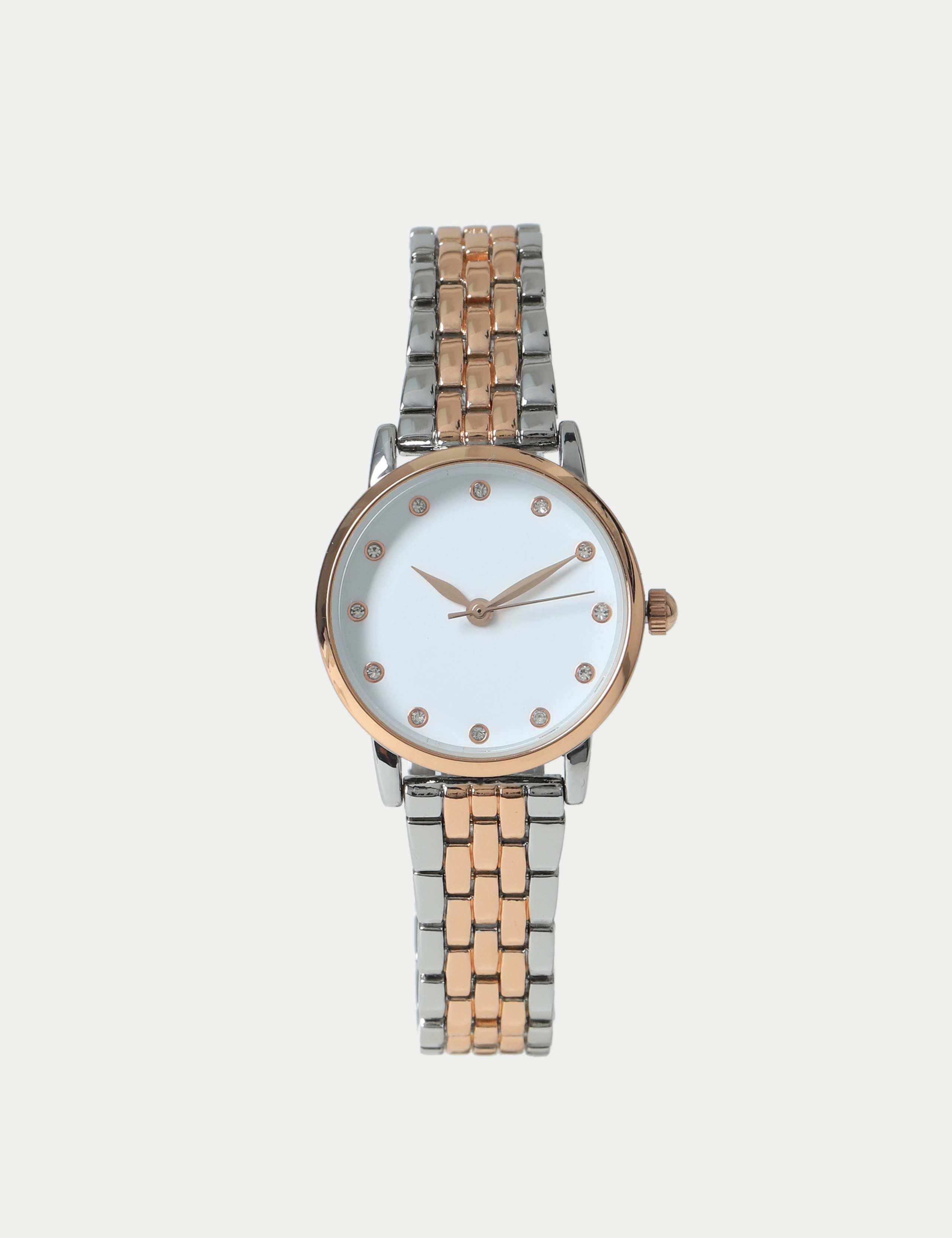 Mixed Metal Link Watch