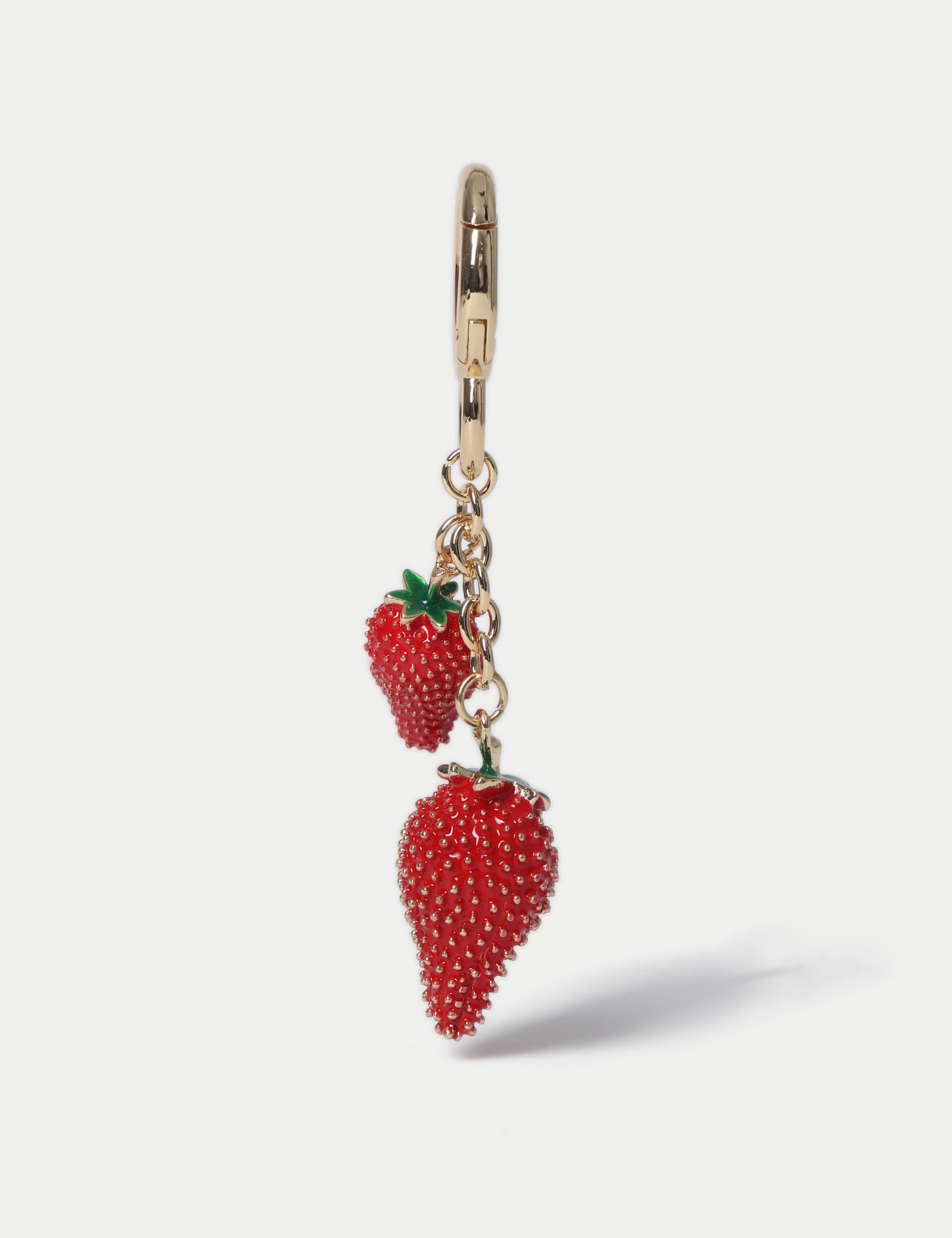 Studded Strawberry Bag Charm