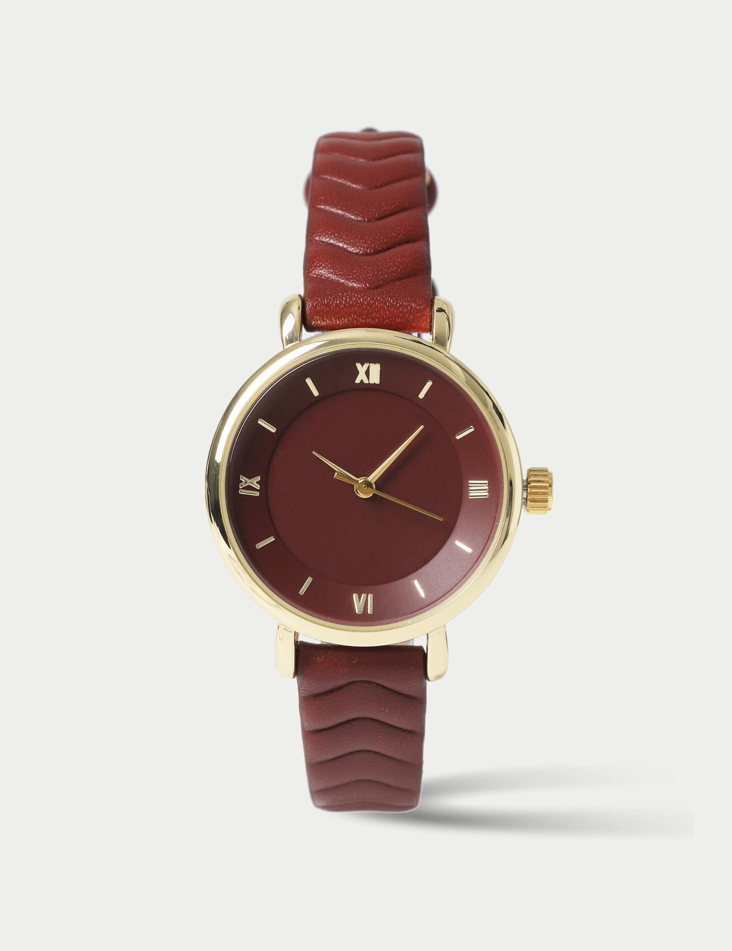 Burgundy Chevron Watch