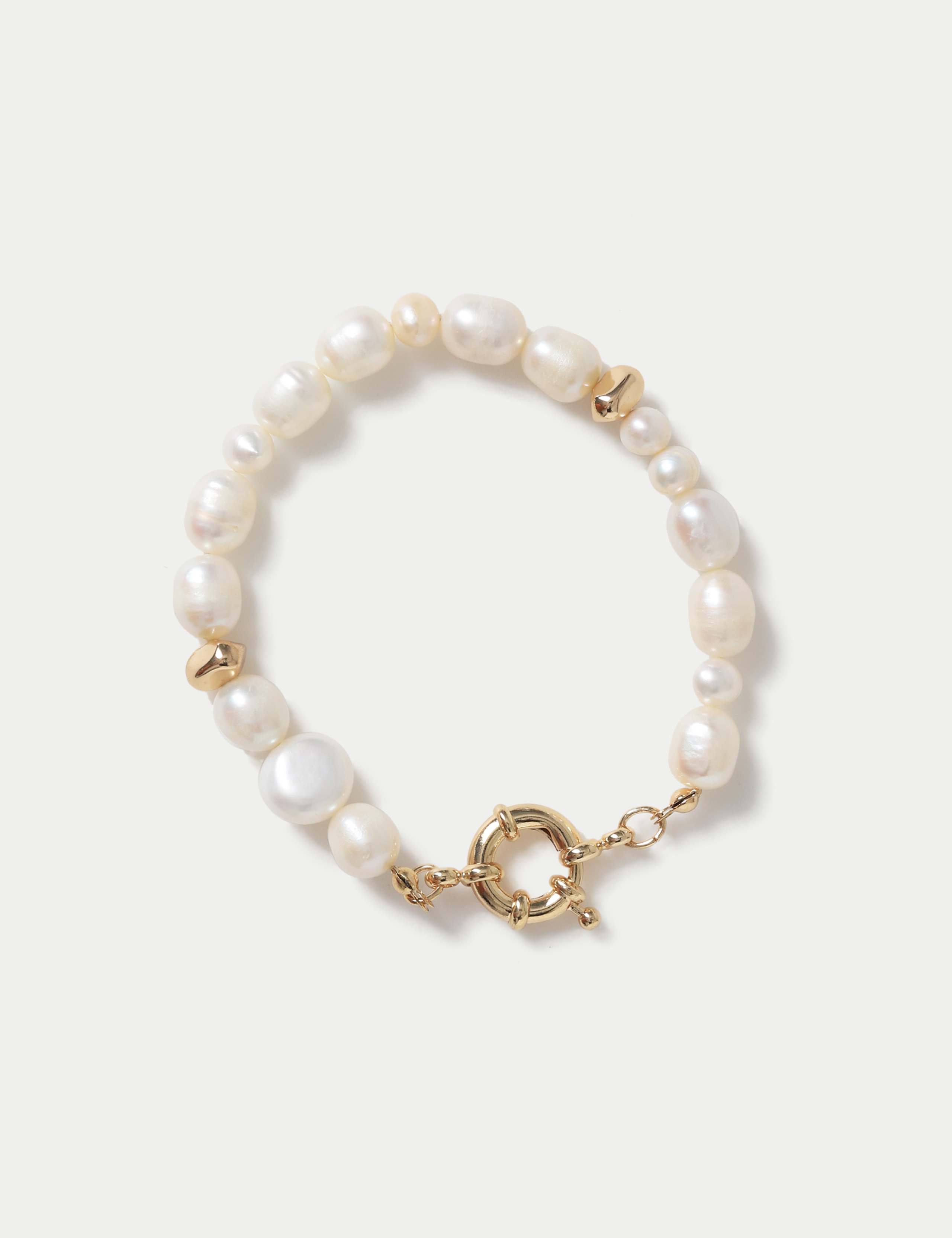 Freshwater Pearl Pebble Bracelet