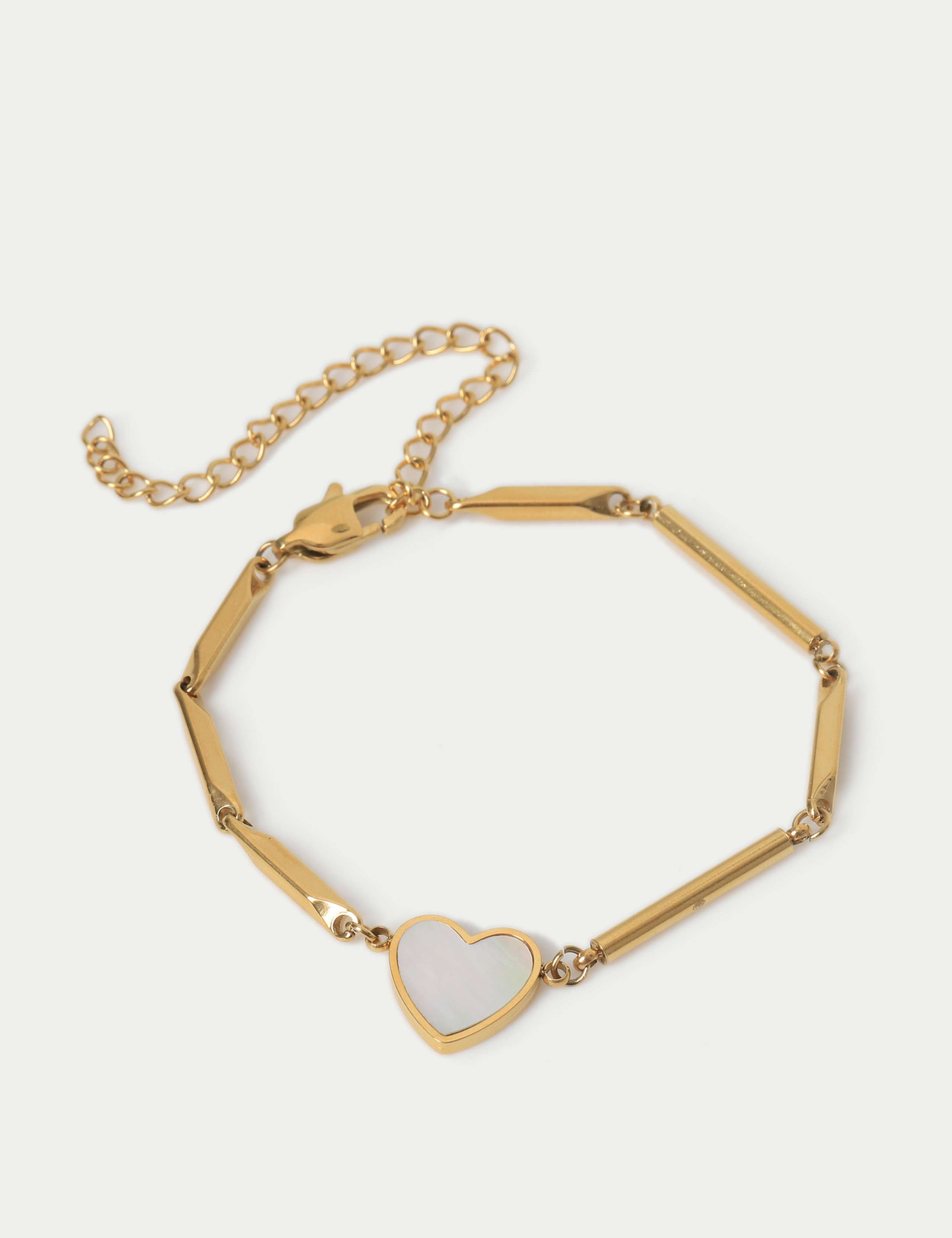 Stainless Steel Twist and Heart Wristwear
