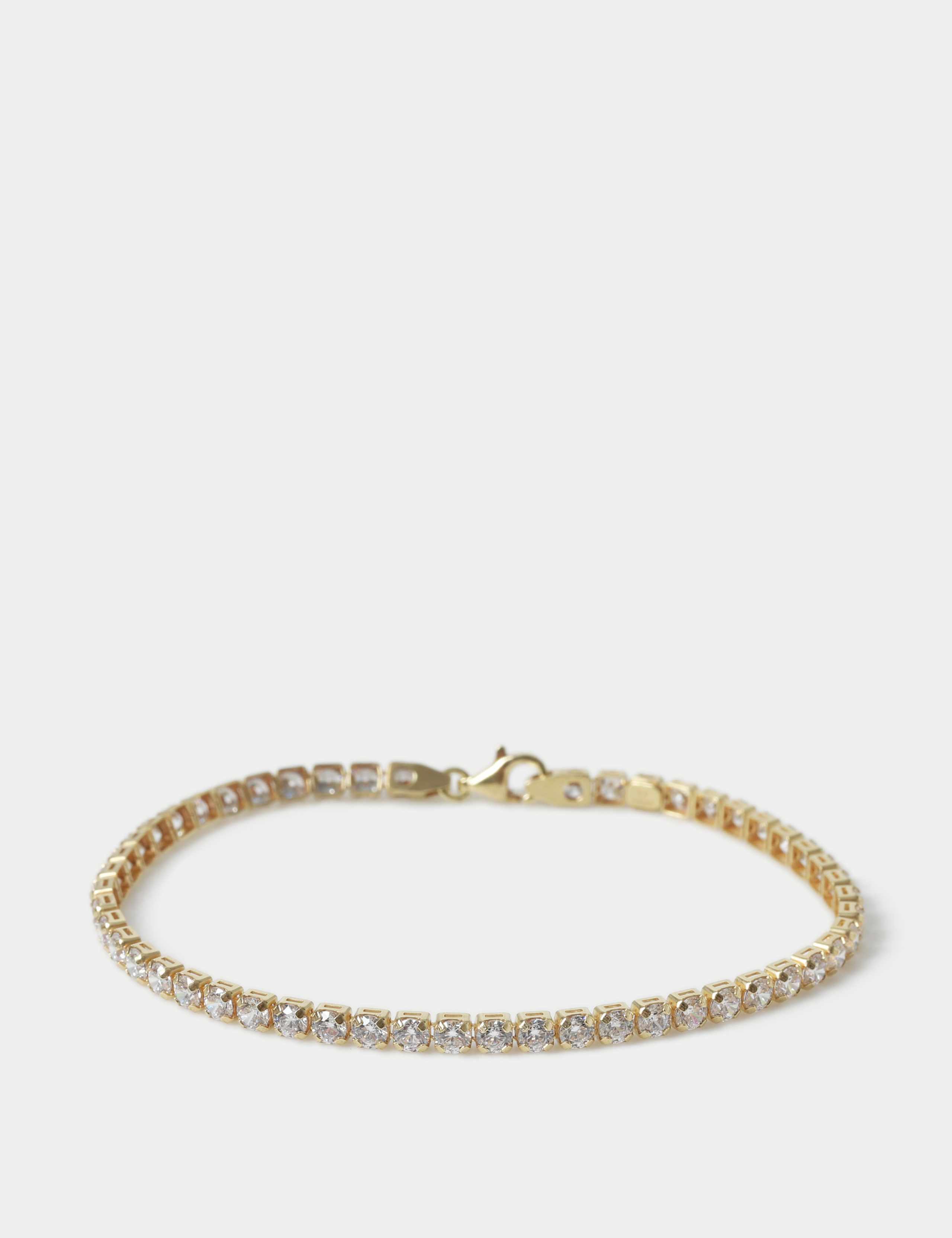 925 Sterling Silver Cubic Zirconia Tennis Bracelet