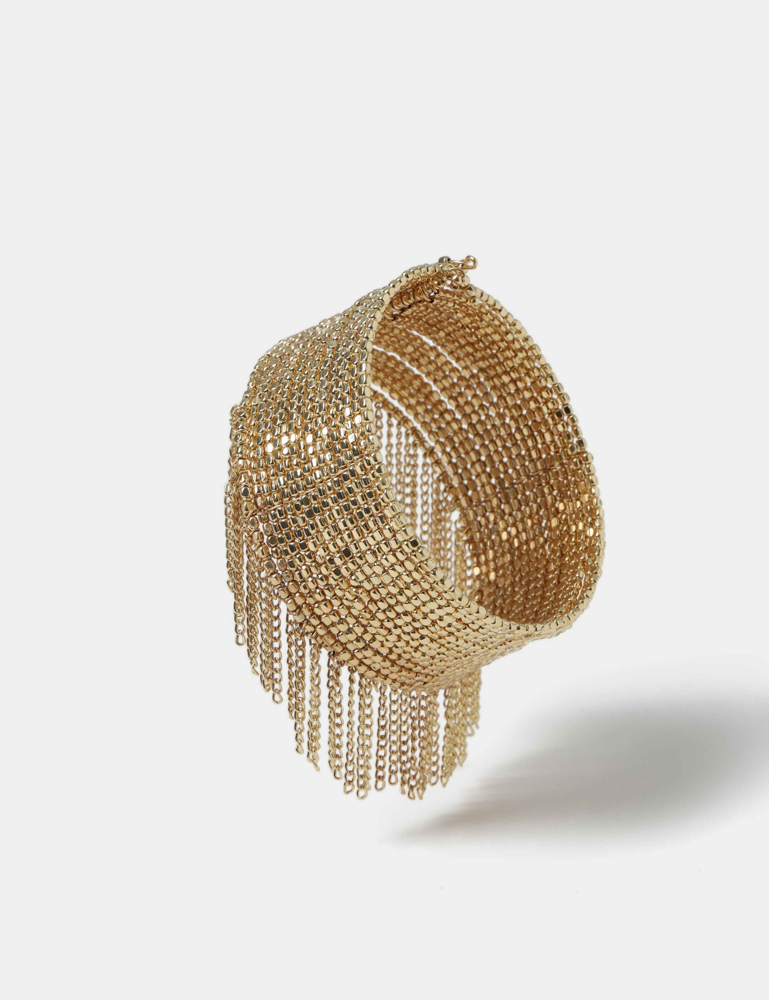 Beaded Fringe Cuff