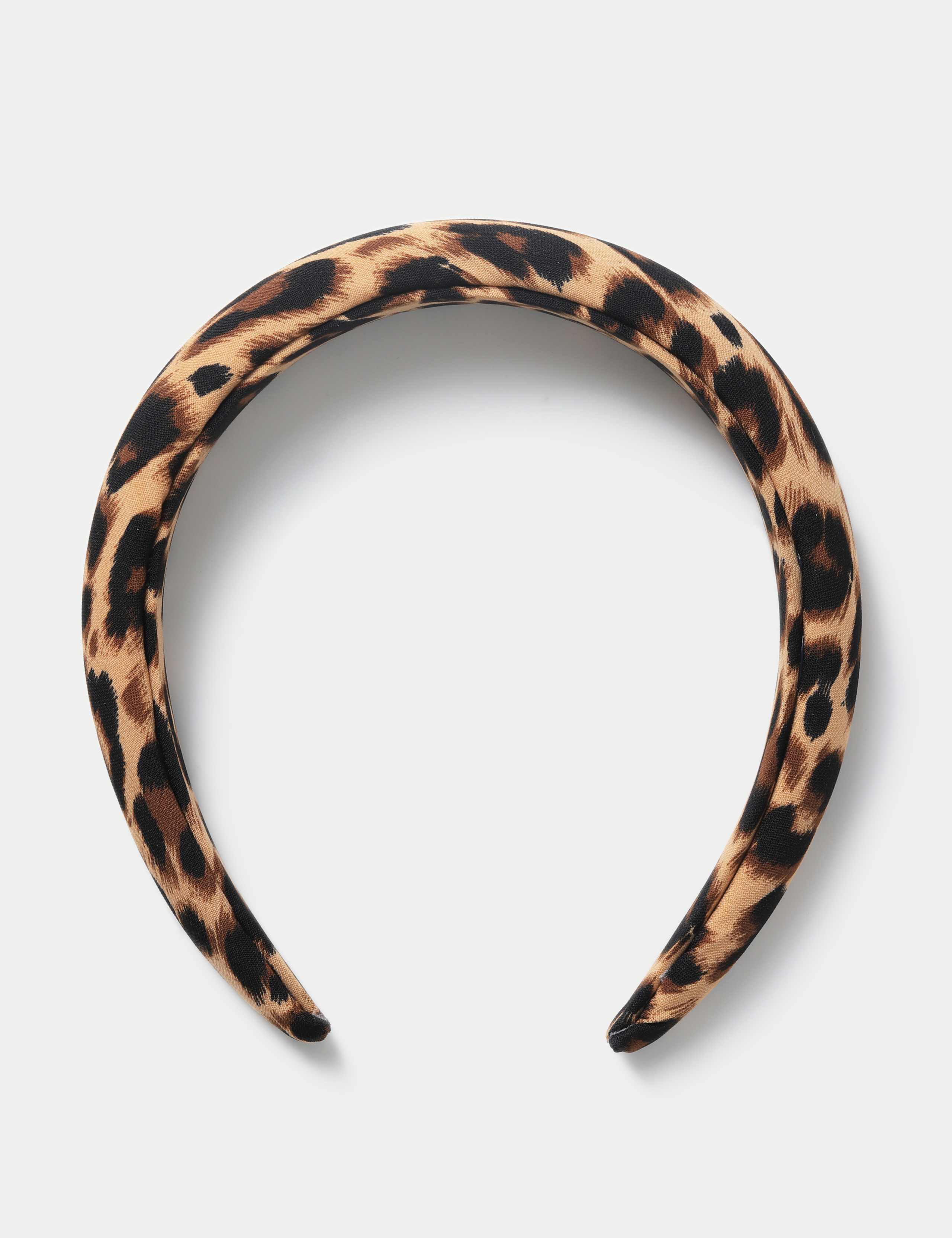 Leopard Print Padded Headband