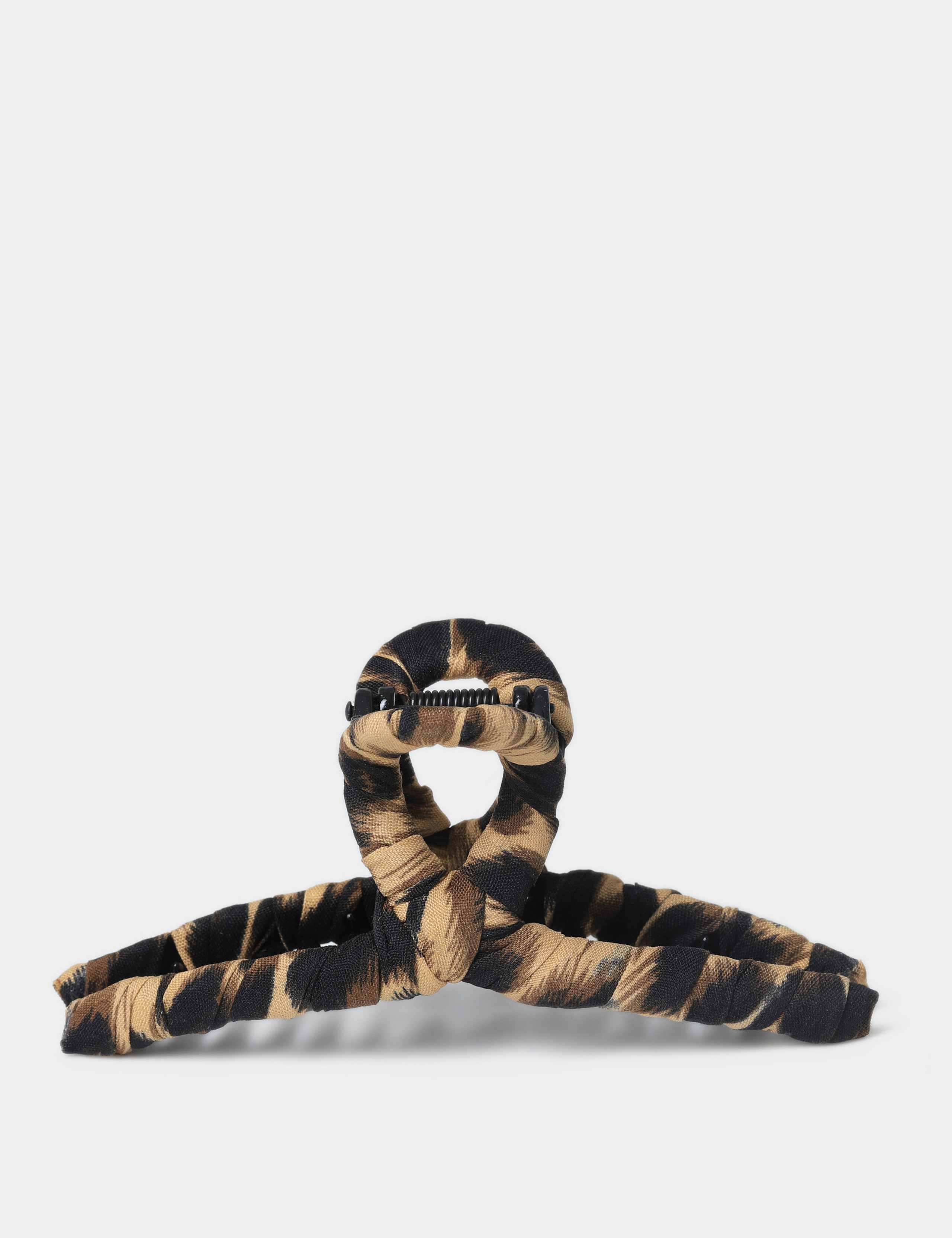 Fabric Wrap Leopard Bow Claw
