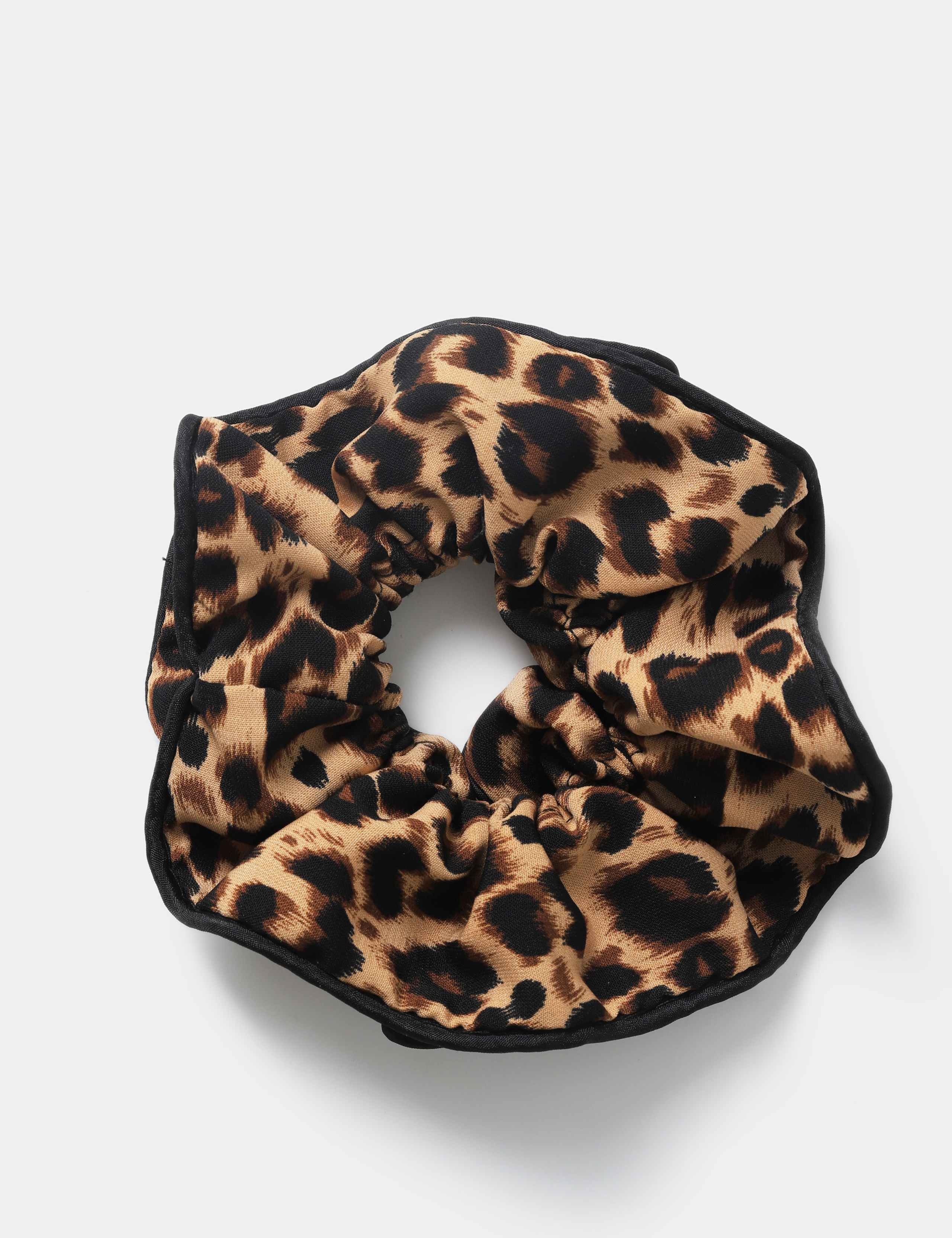 Leopard Print Hair Scrunchie