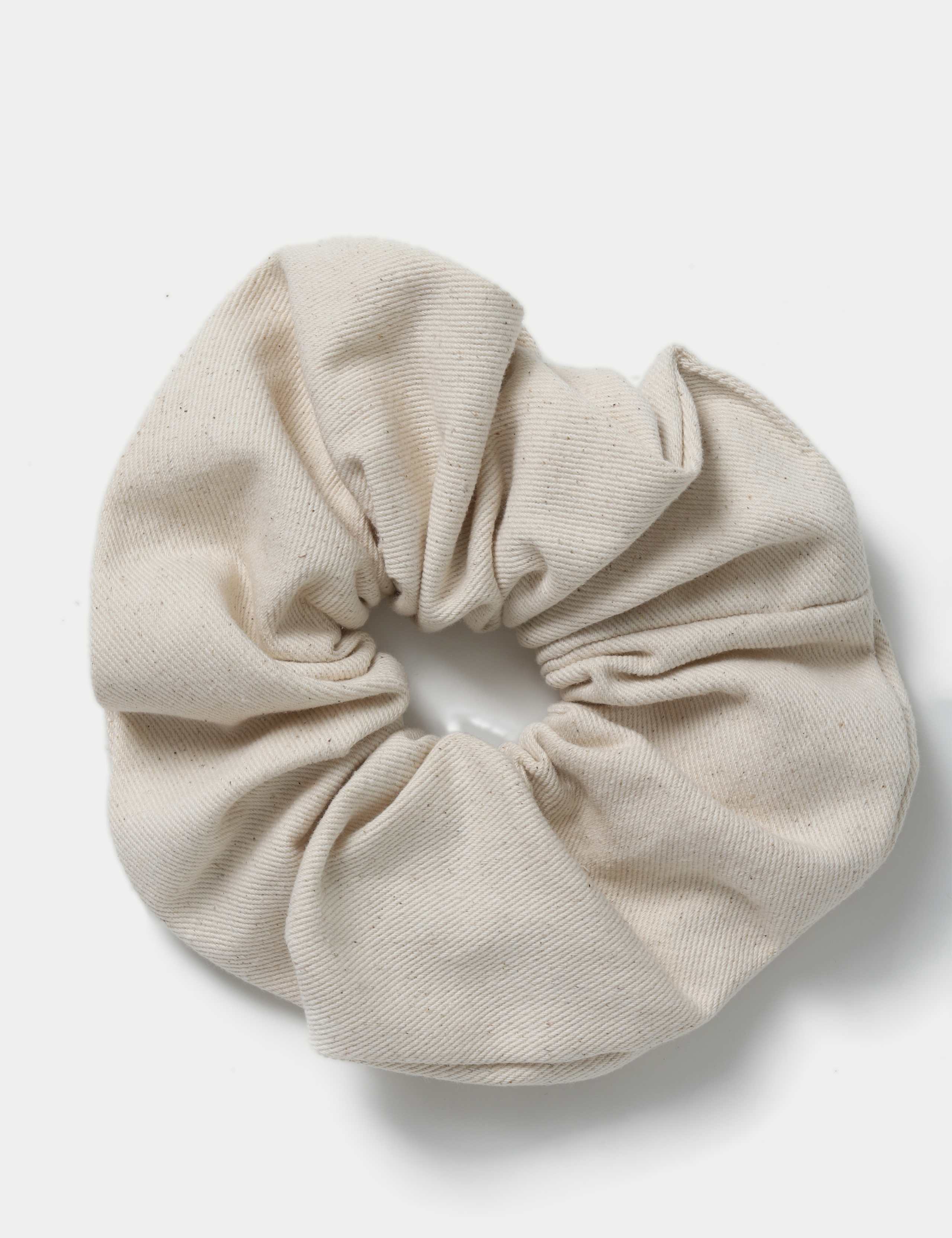 Beige Hair Scrunchie