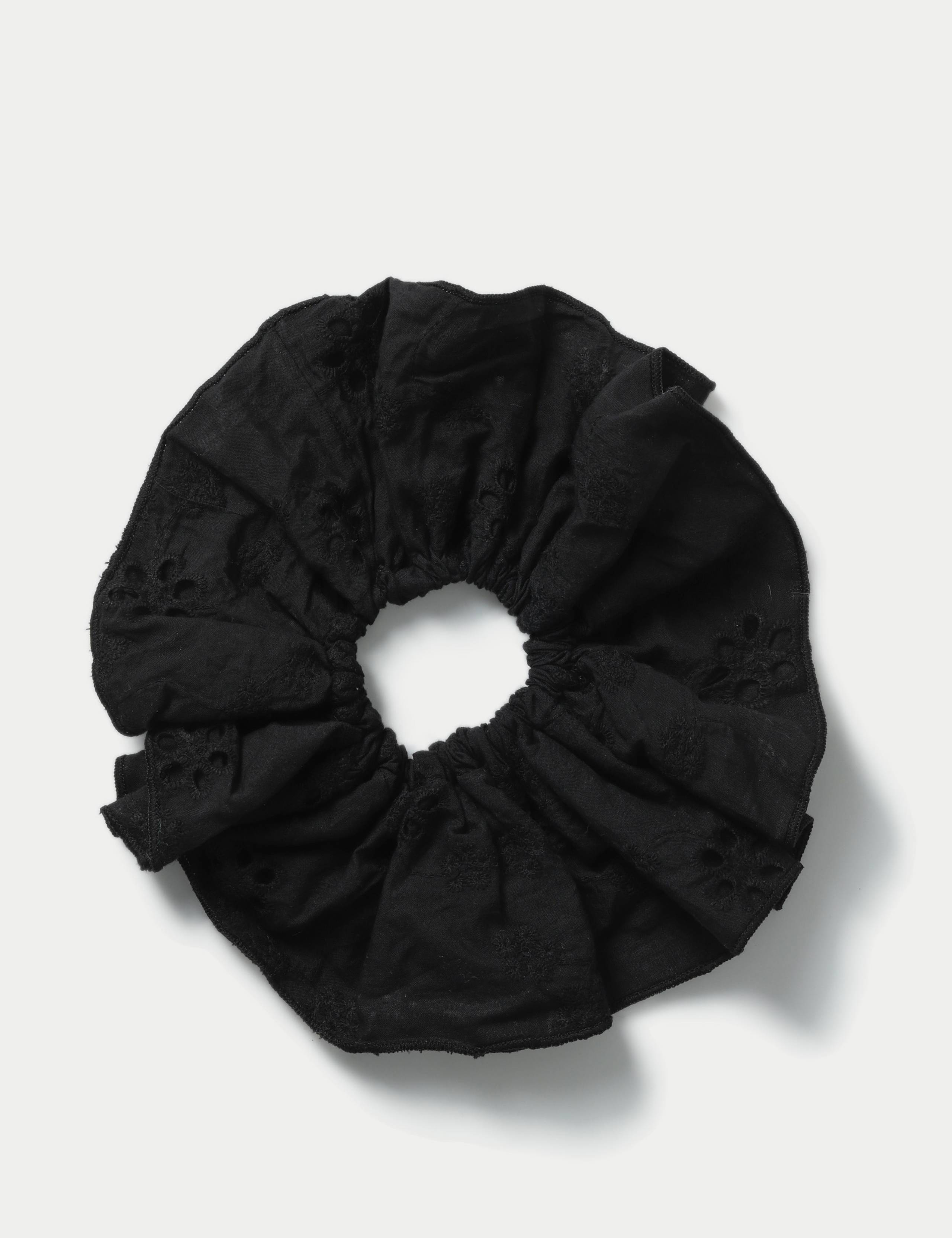 Red Broderie Scrunchie