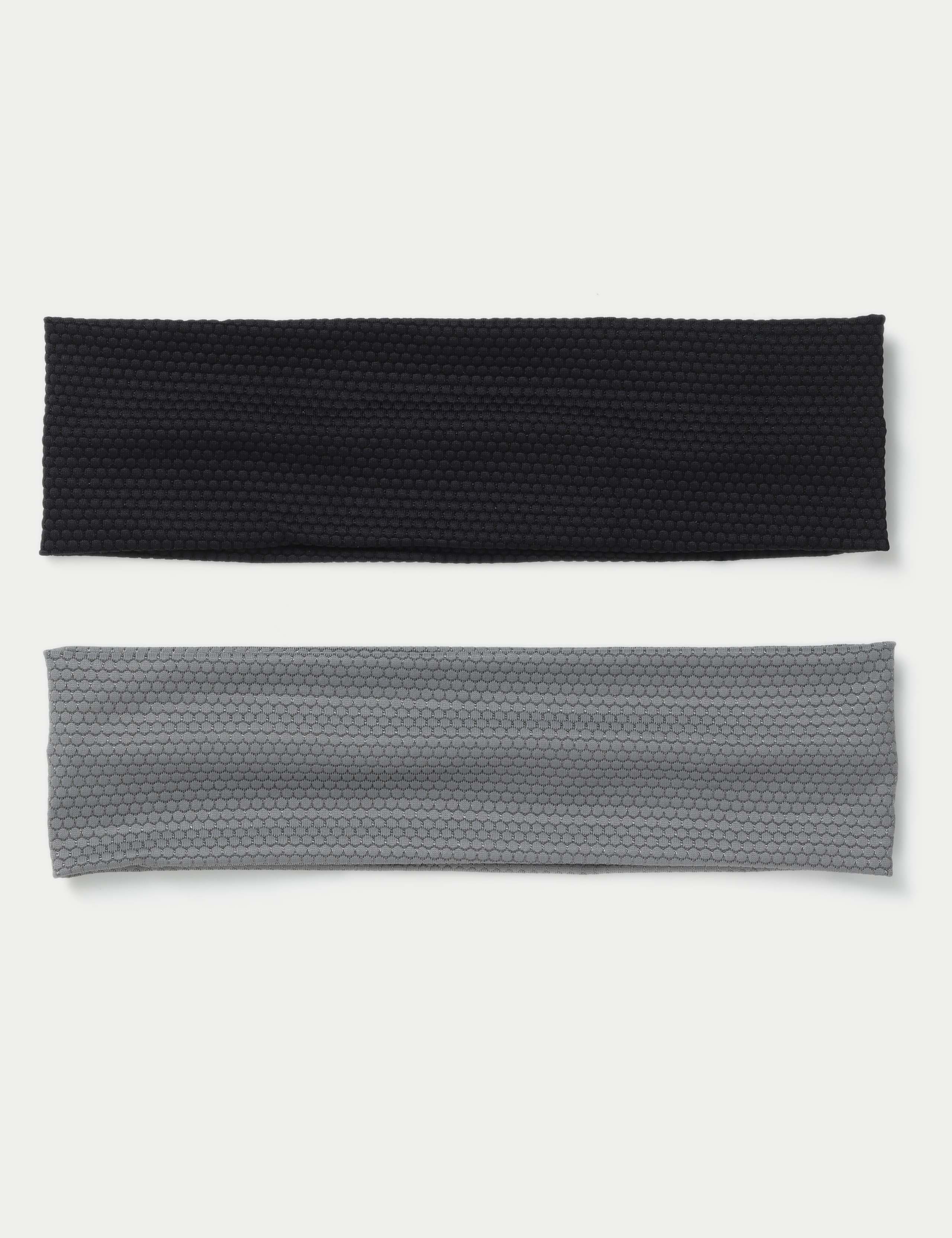 2 Pack Bobble Fabric Headbands