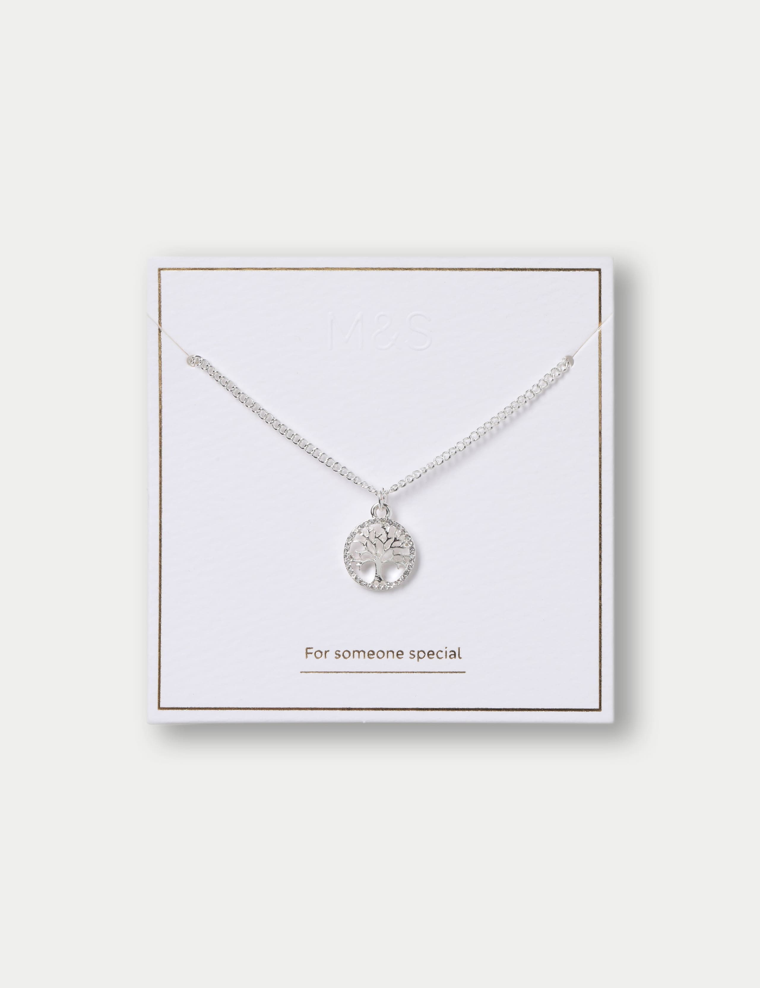 Silver Tone Tree Design Pendant