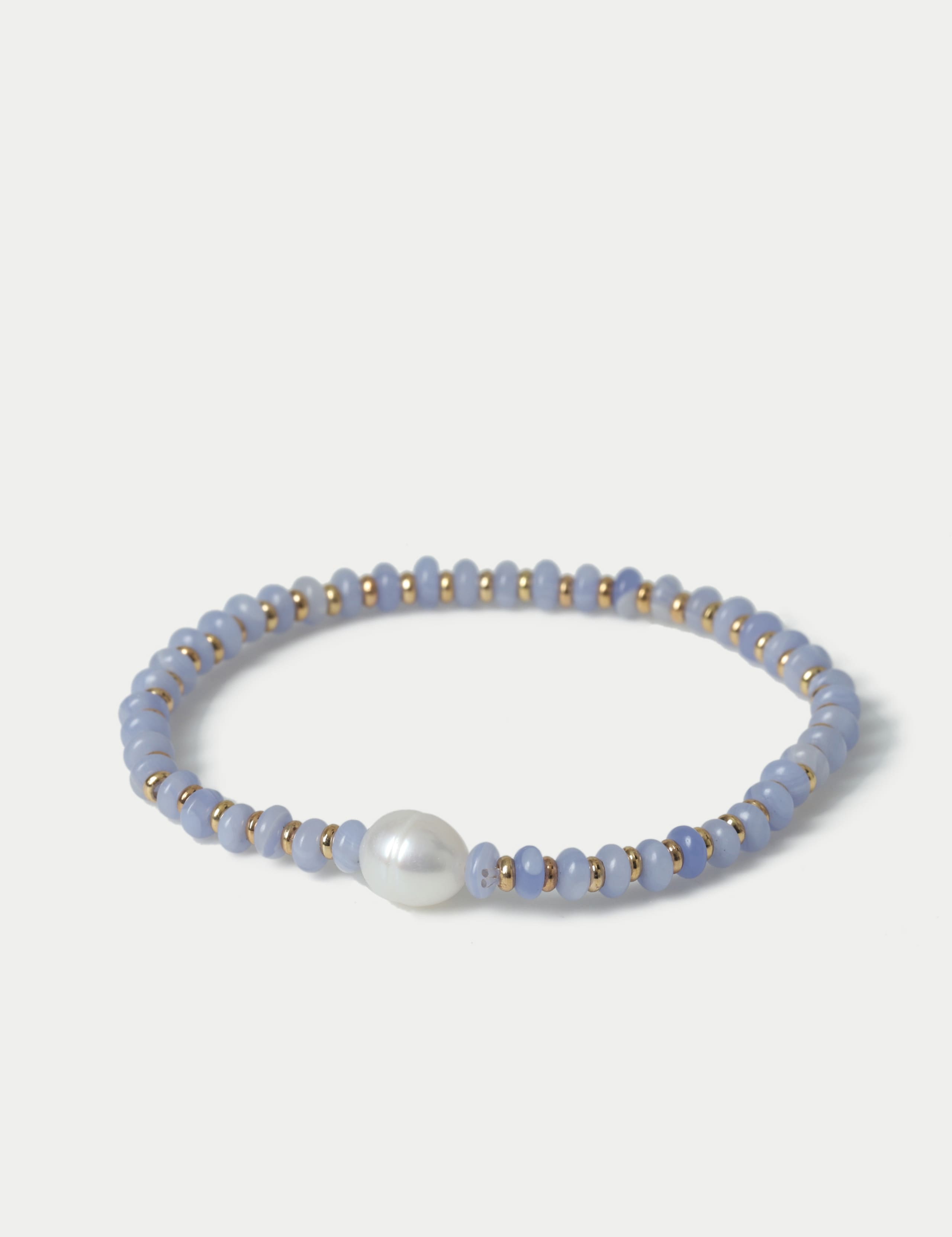 14ct Gold Plated Semi Precious Stretch Wristwear