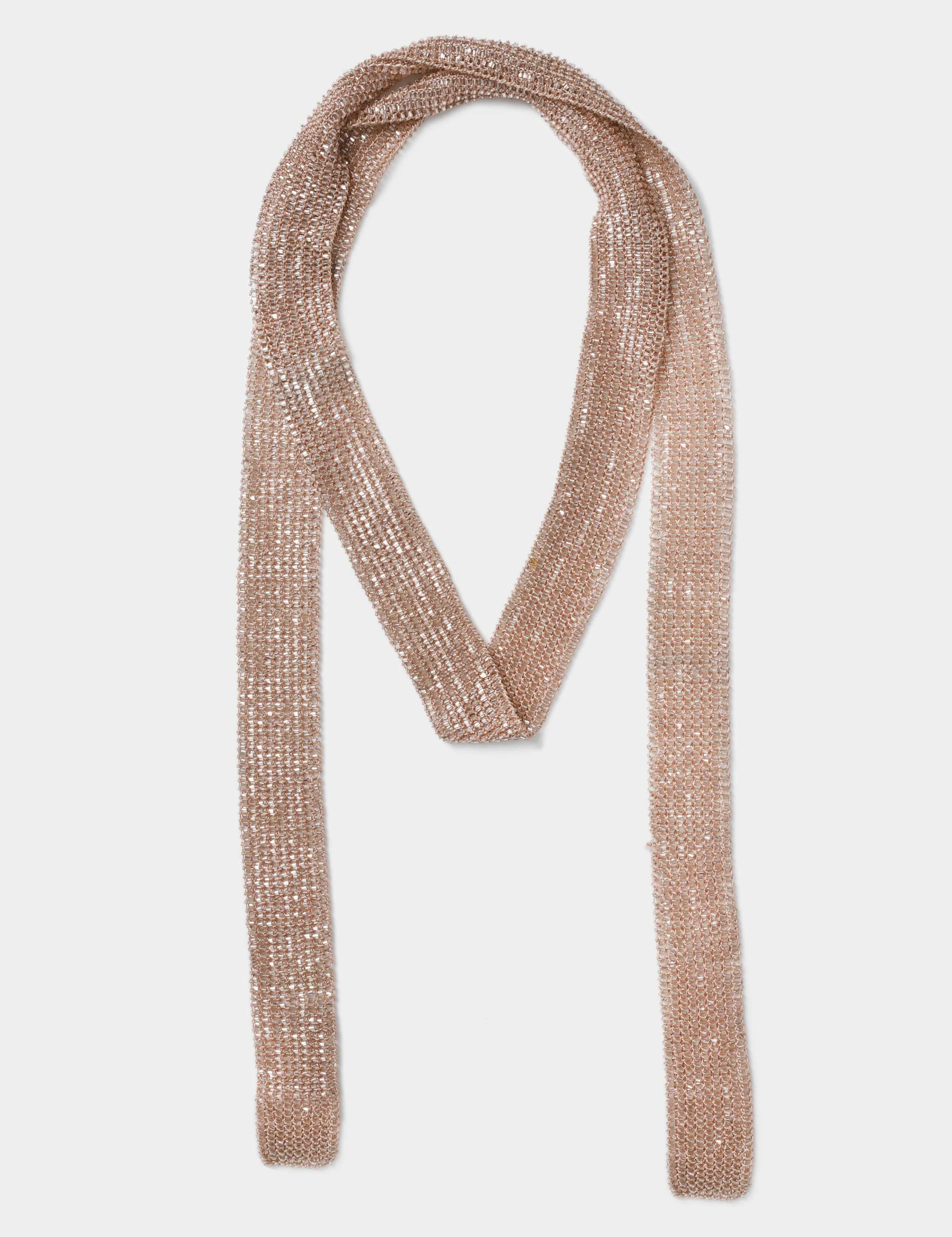 Amber Beaded Scarf