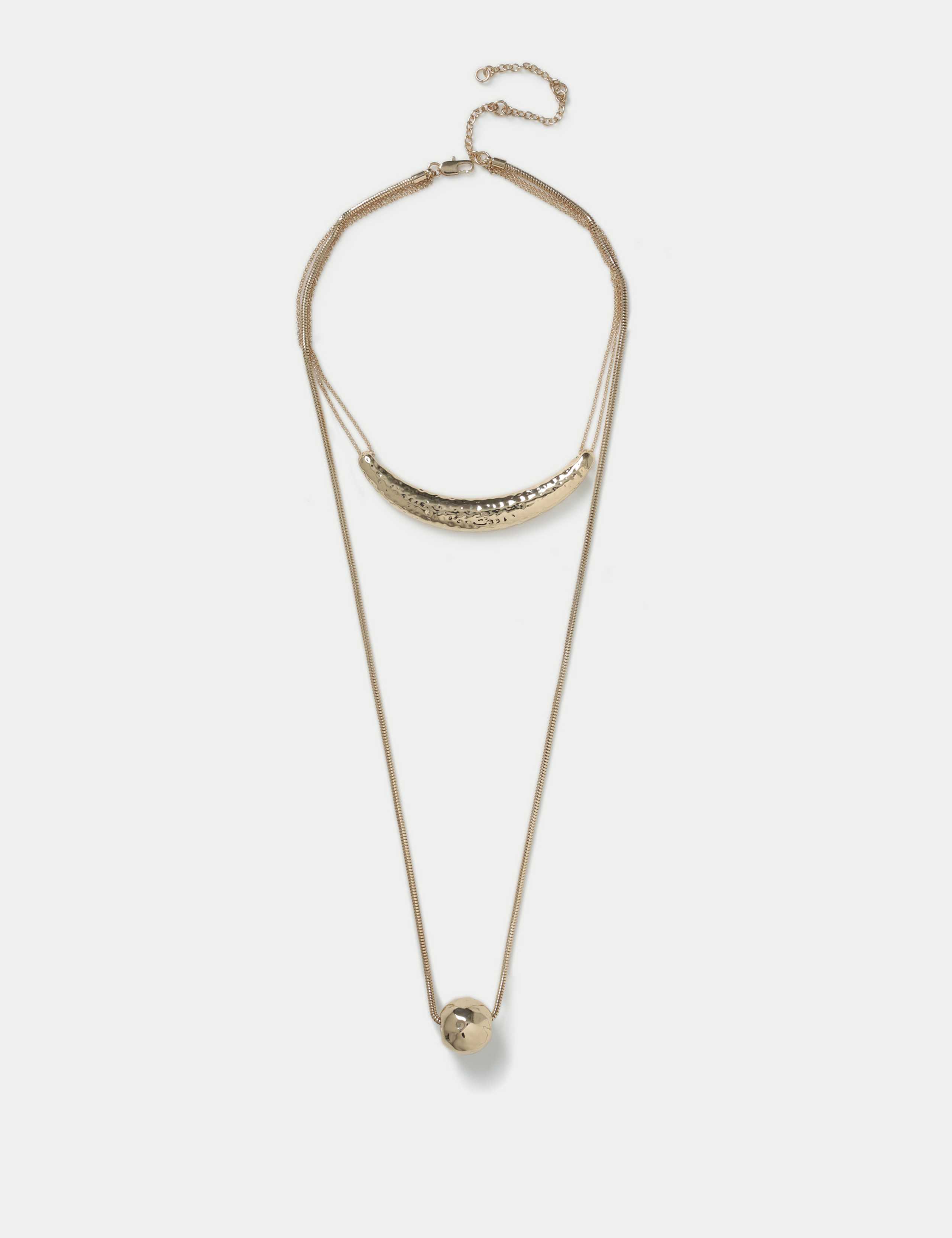 Torc Pendant Layer Necklace