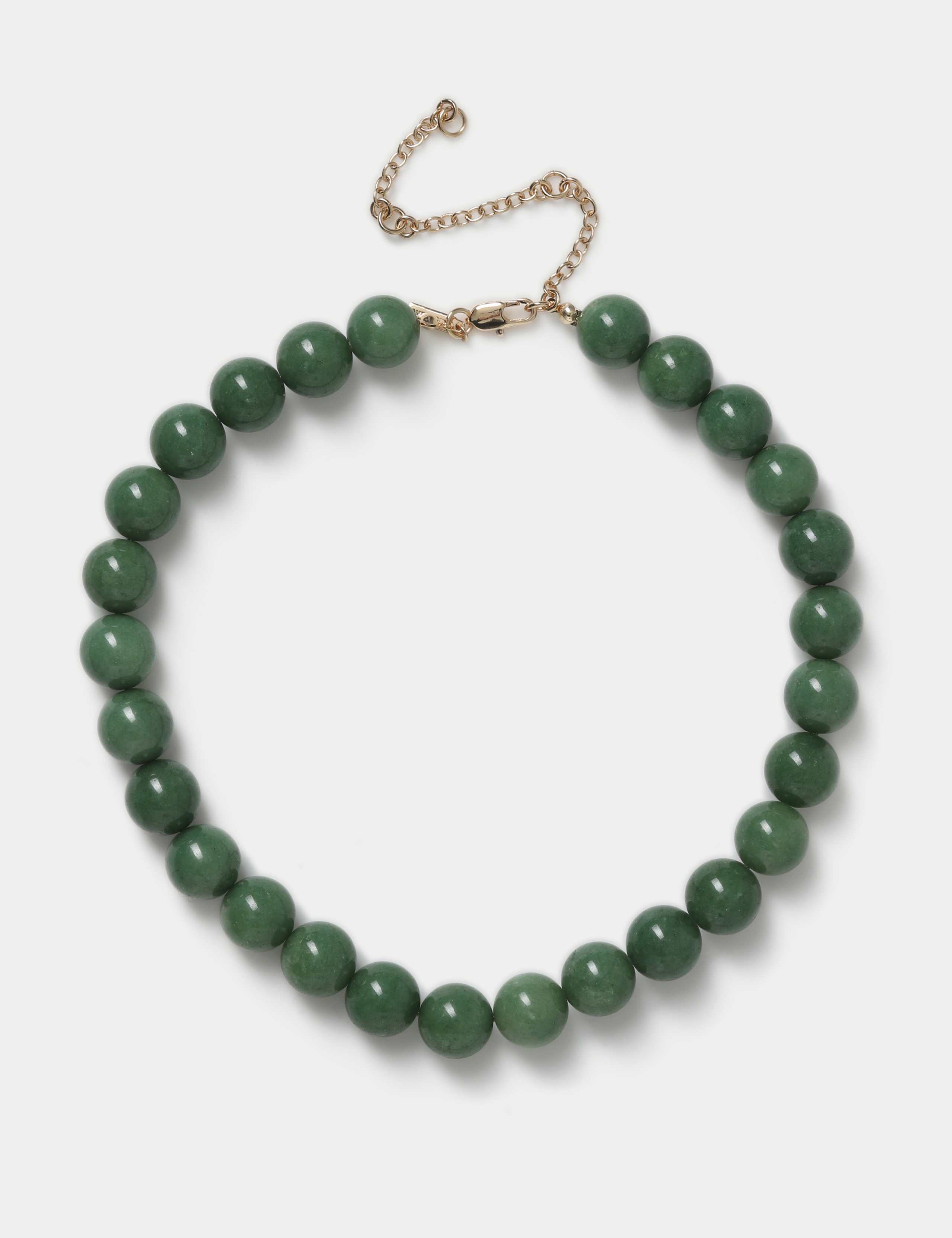 Green Natural Stone Necklace