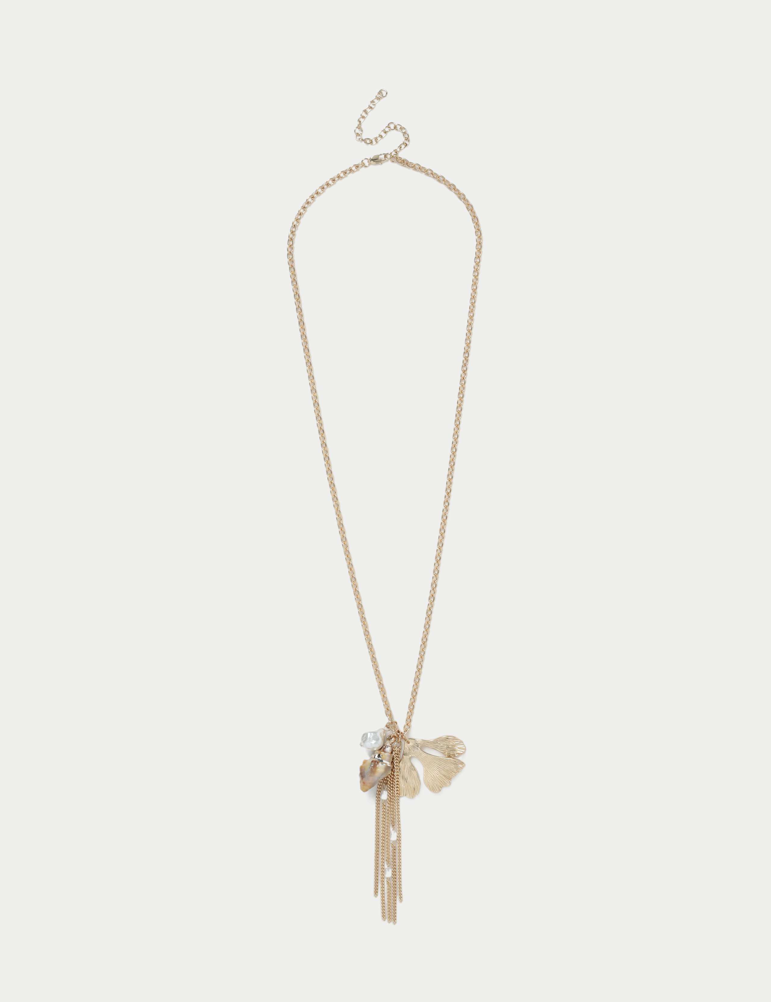 Pearl Sealife Charm Pendant Necklace