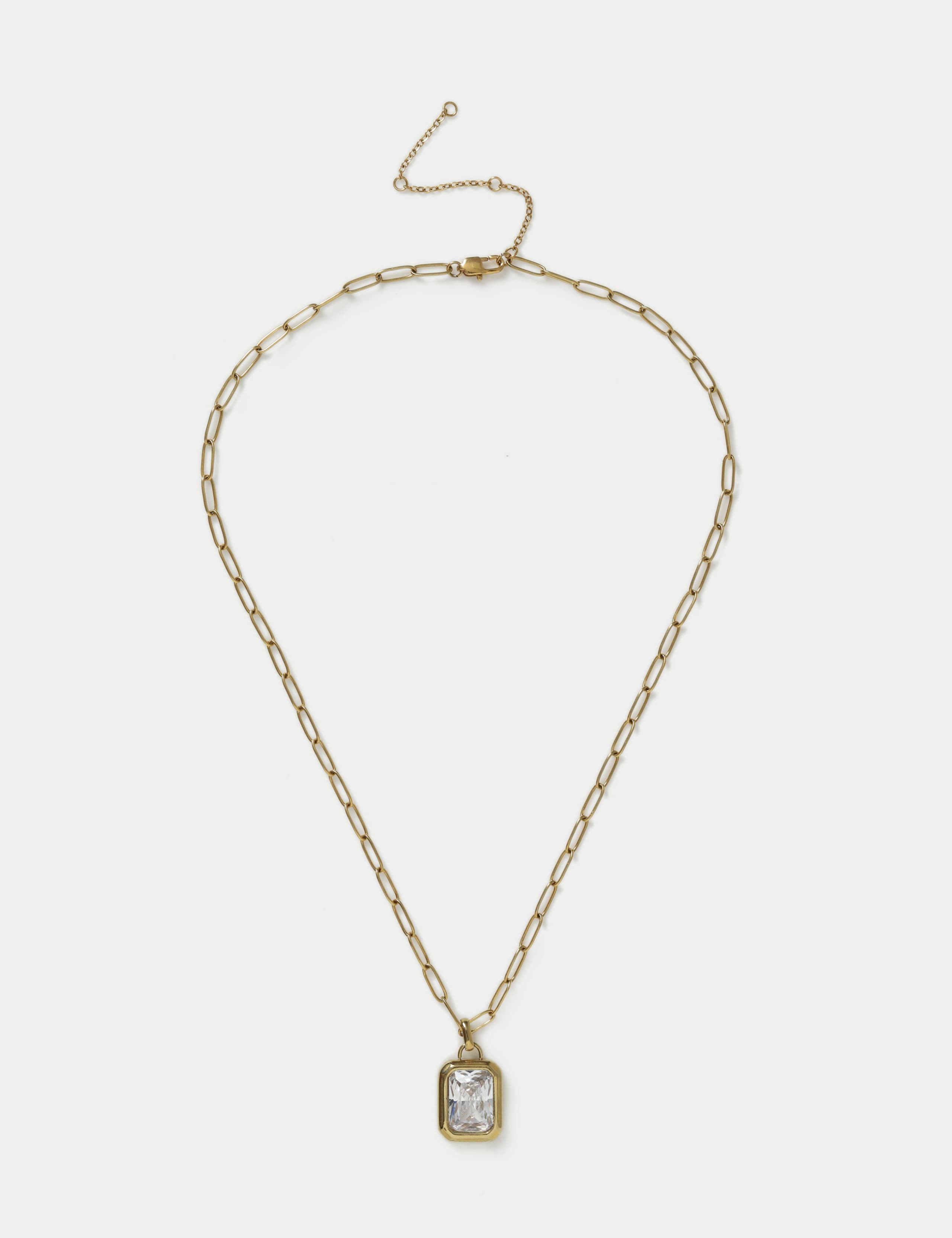 Cubic Zirconia Pendant Necklace