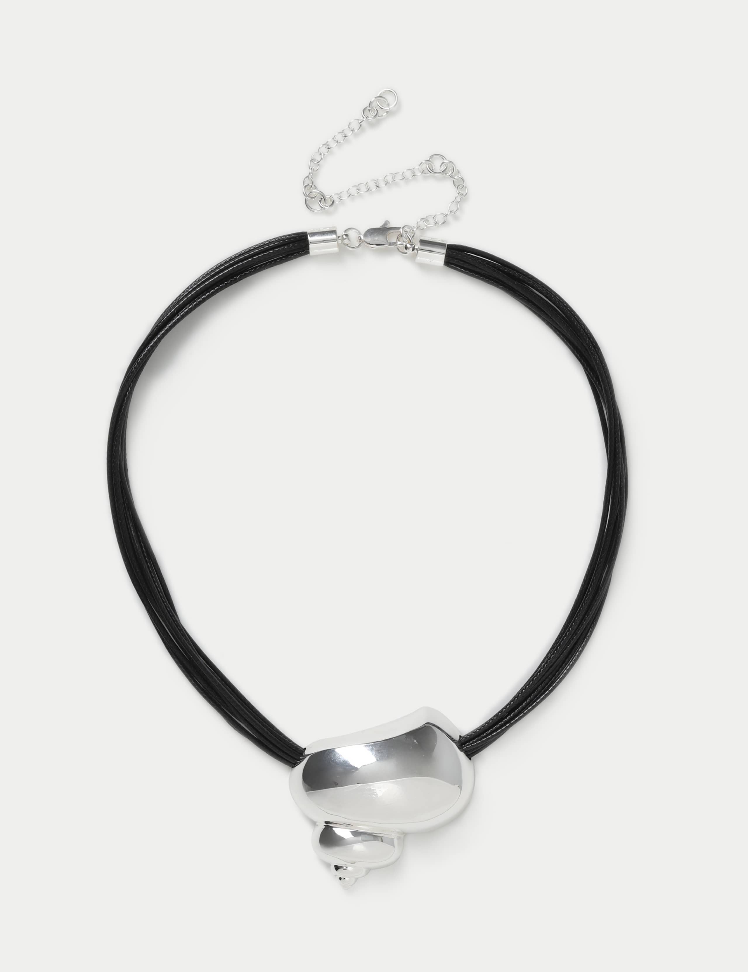 Shell Pendant on Cord Necklace