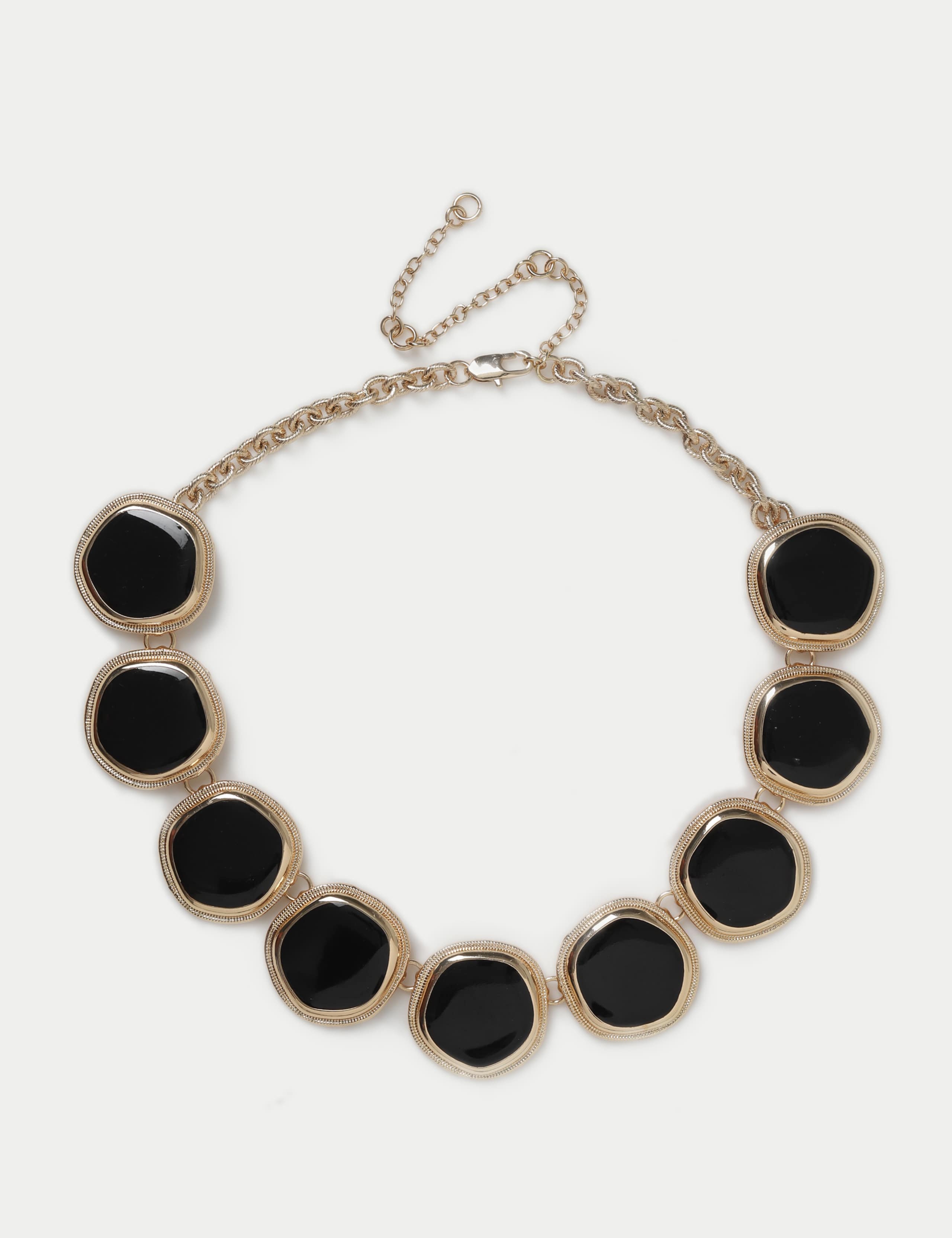 Oversized Enamel Collar Necklace