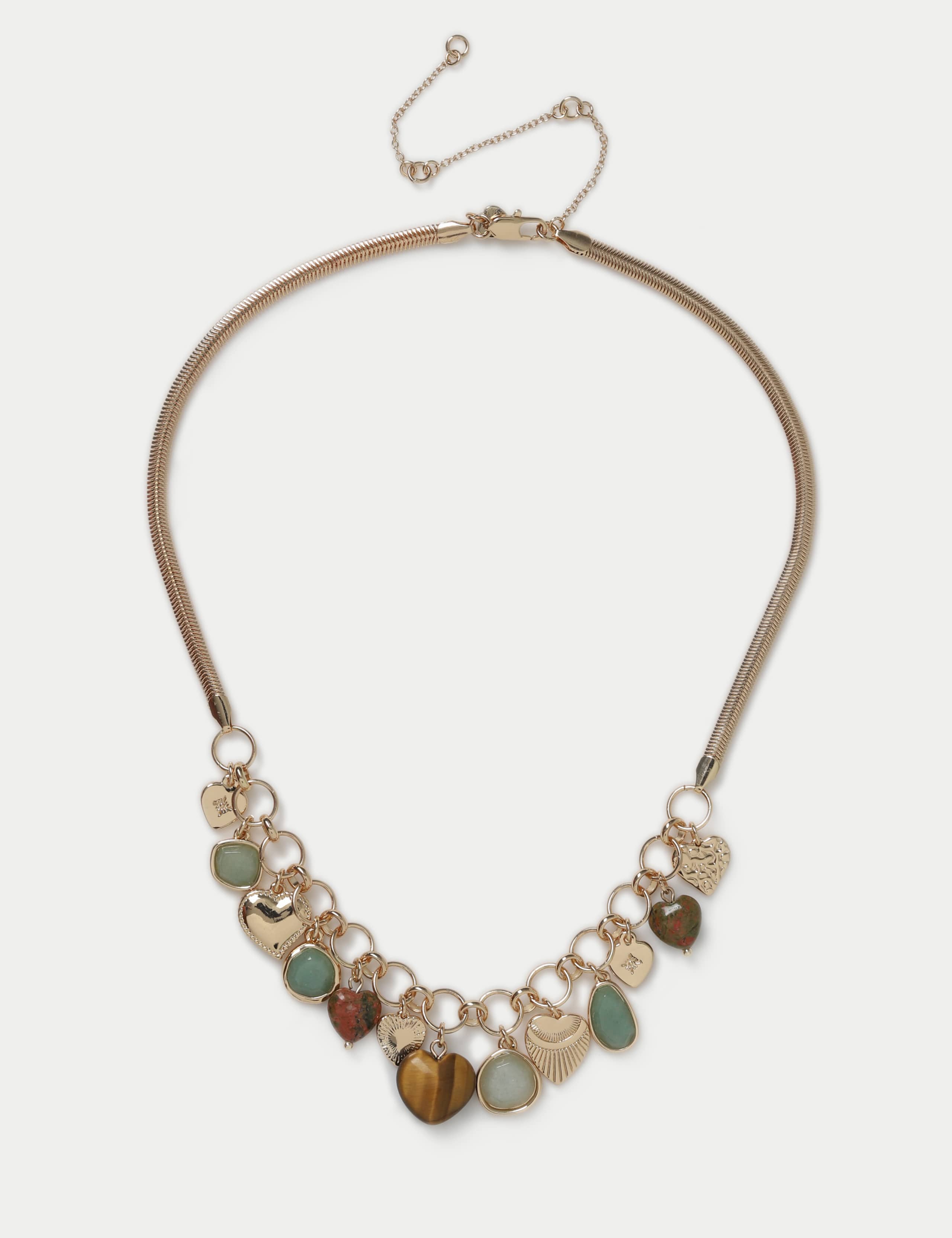 Snake Chain Charm Necklace
