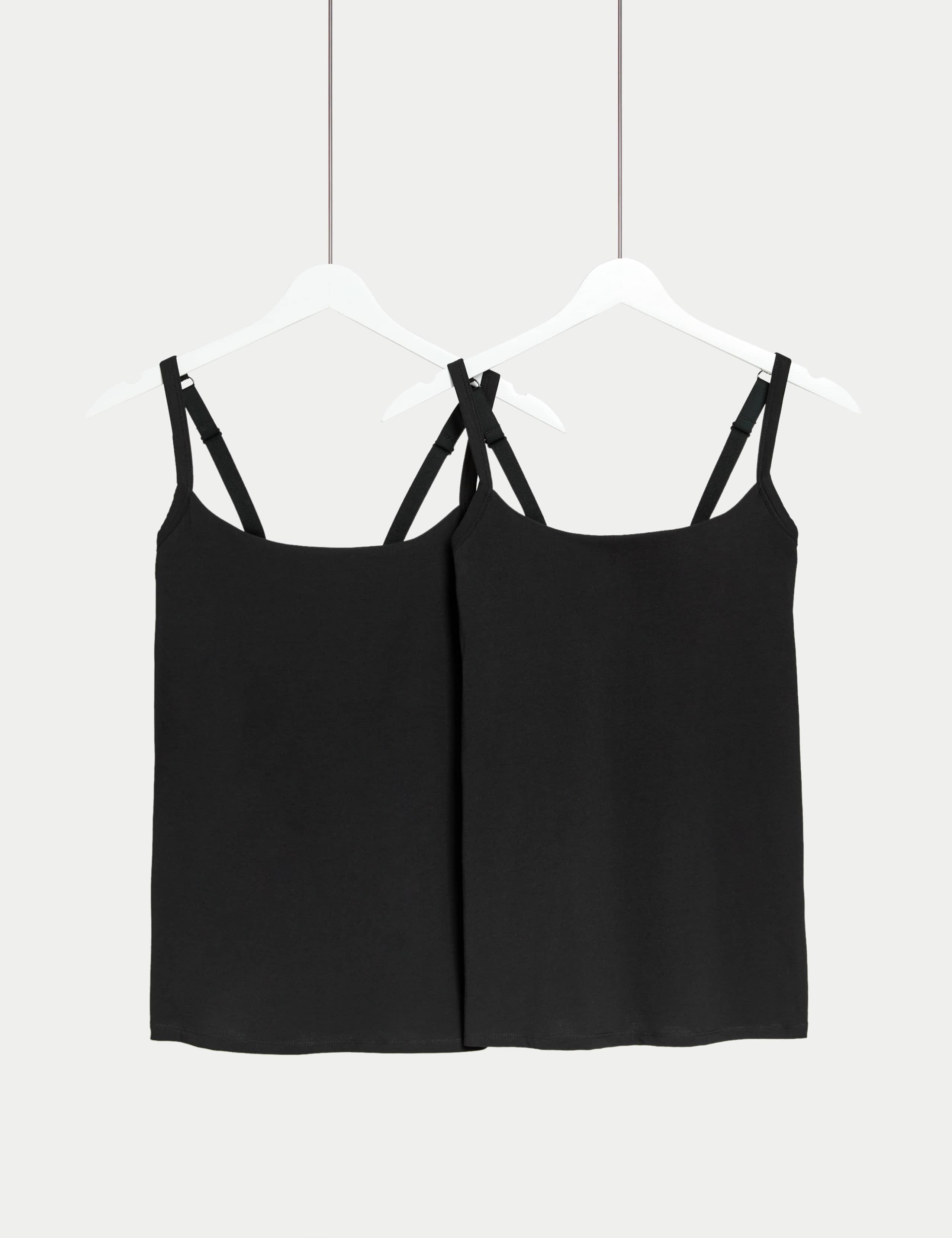 2pk Cotton Rich Secret Support Vests F+