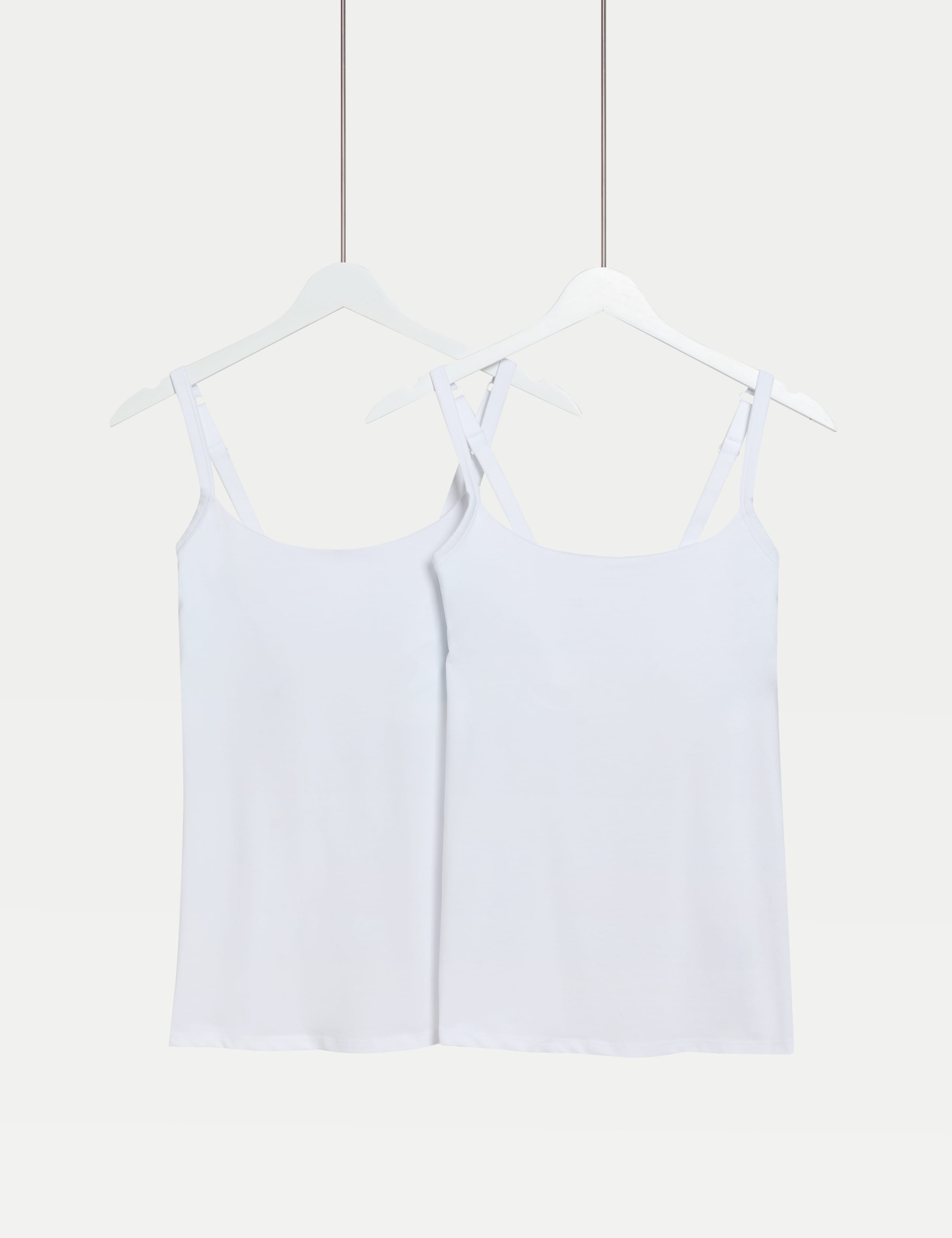 2pk Cotton Rich Secret Support Vests F+