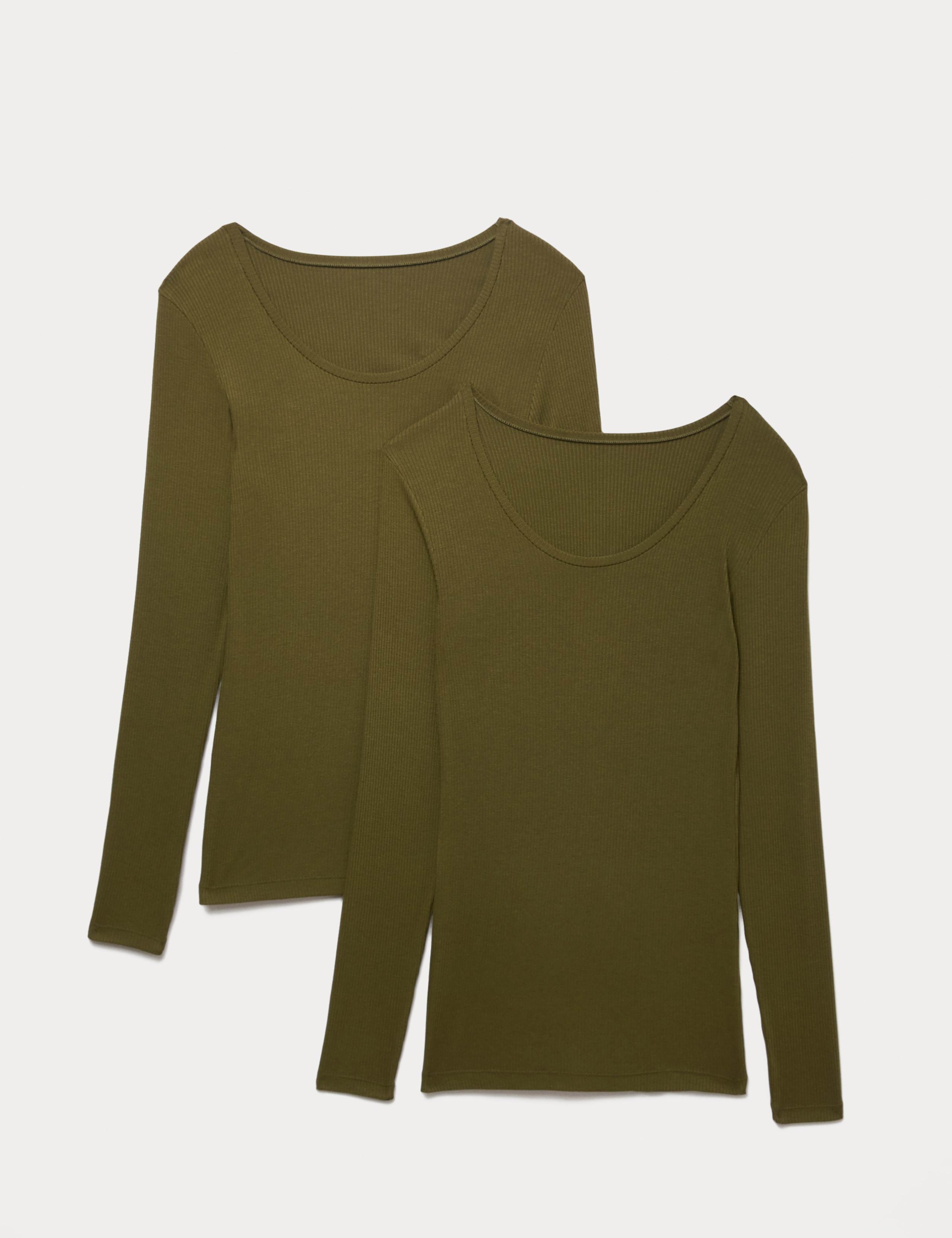 2pk Heatgen™ Thermal Ribbed Tops
