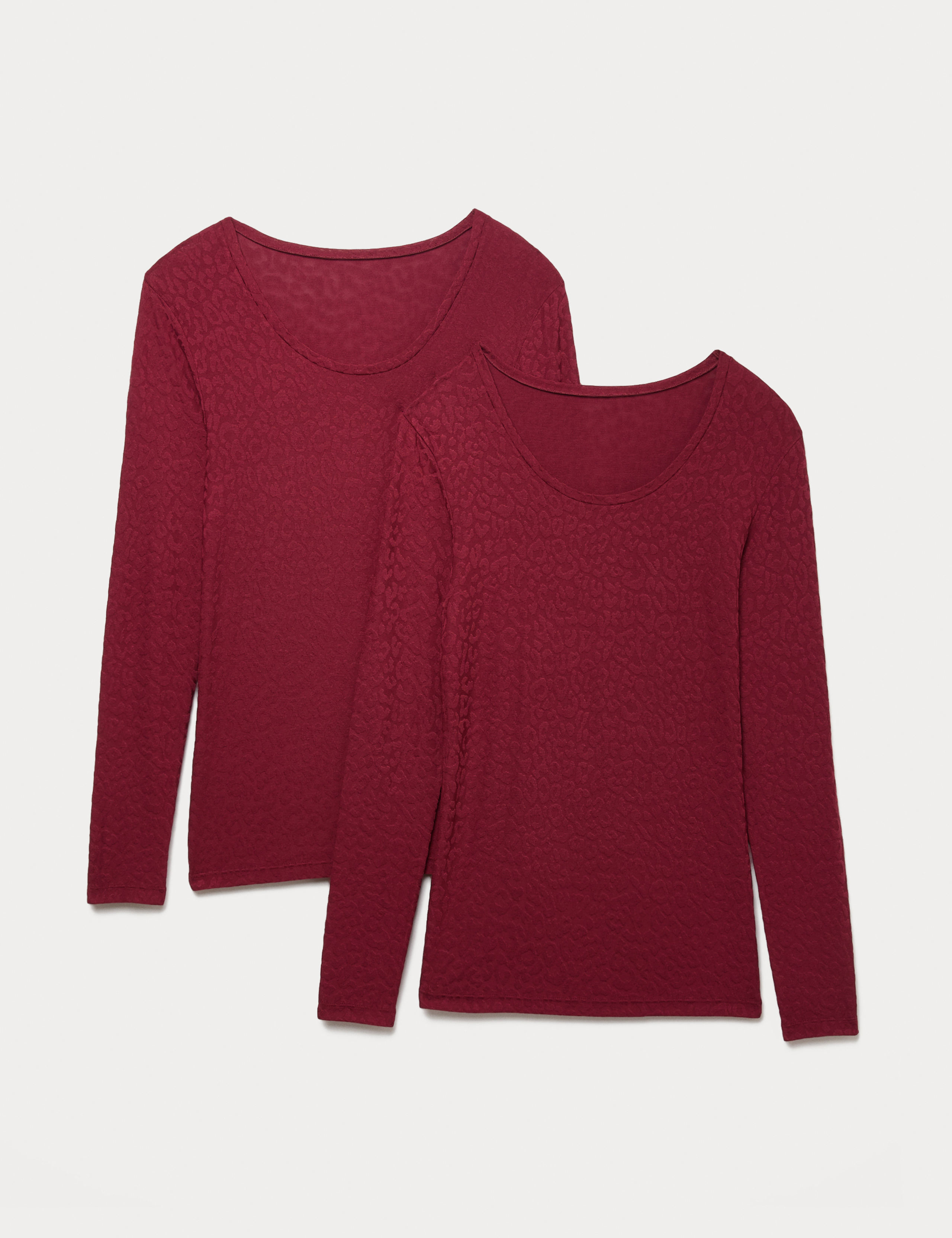 2pk Heatgen™ Thermal Jacquard Tops