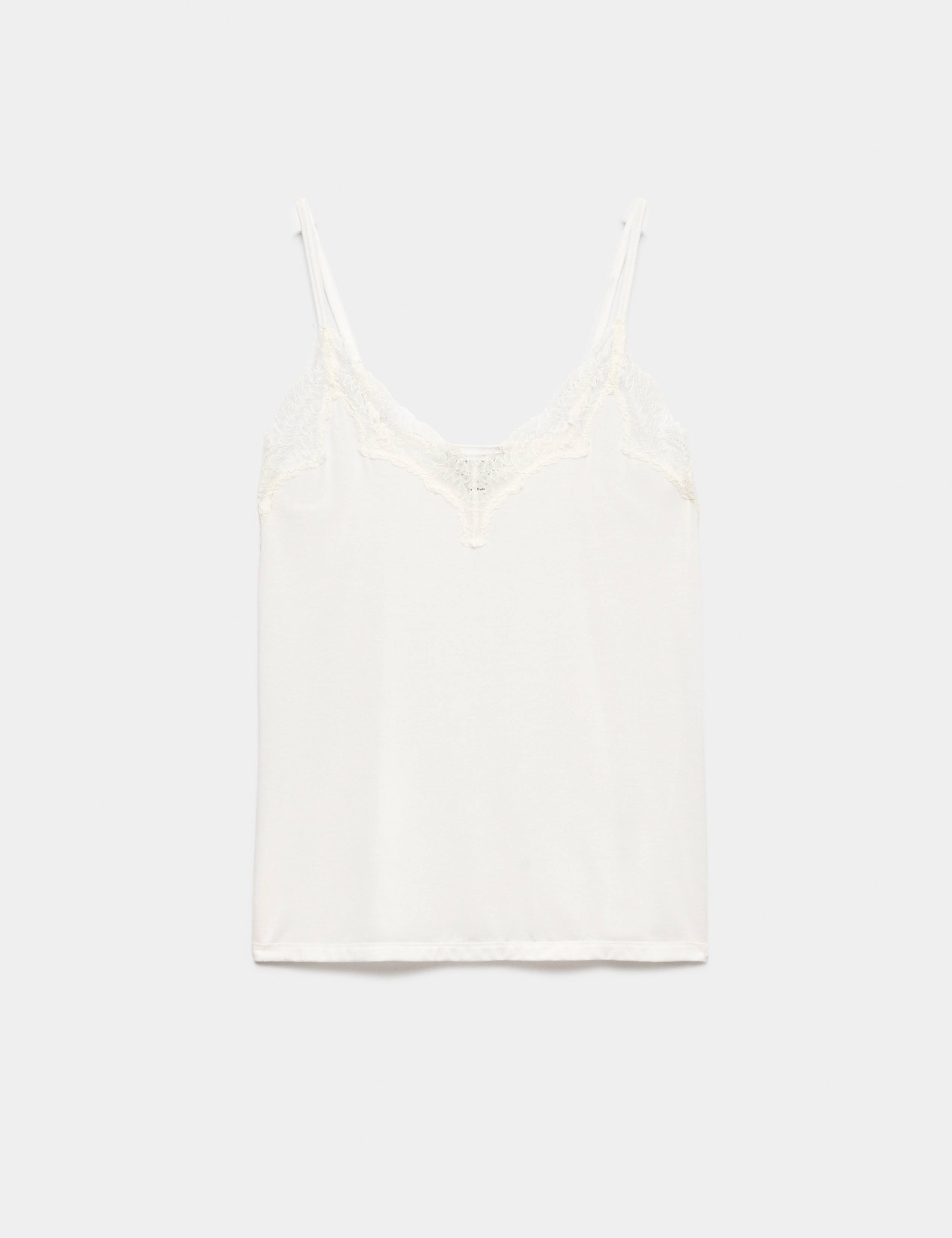 Modal Rich Thermal Vest Top with Cashmere