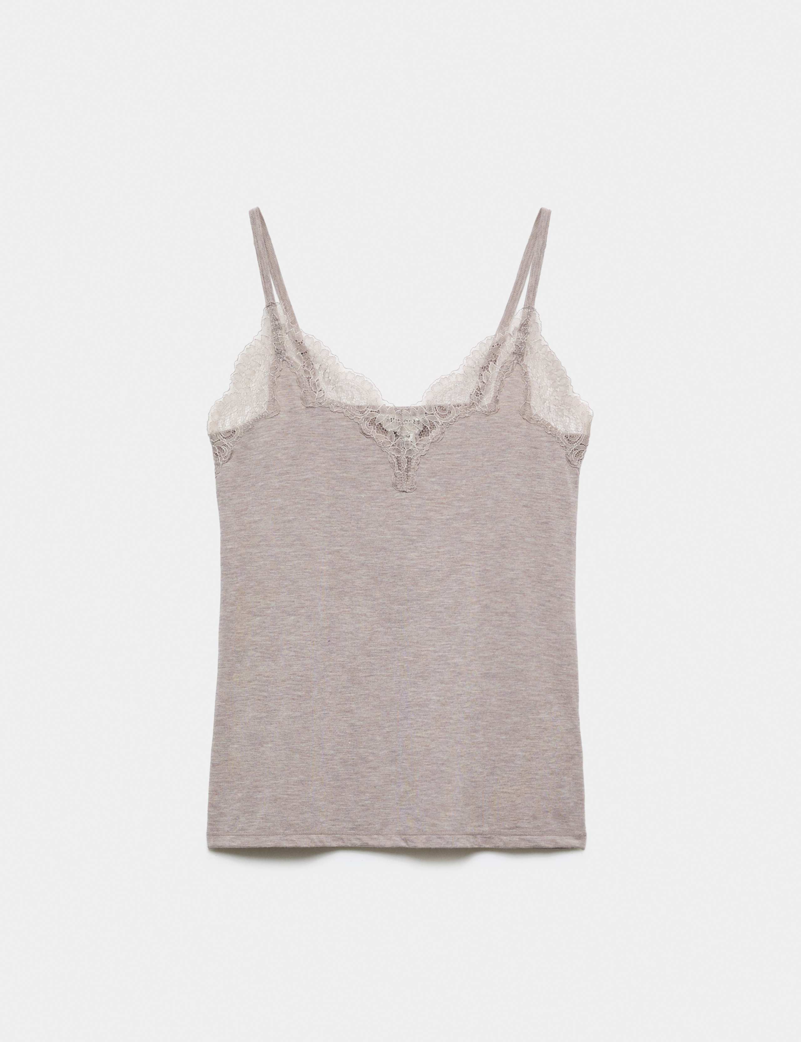 Modal Rich Thermal Vest Top with Cashmere