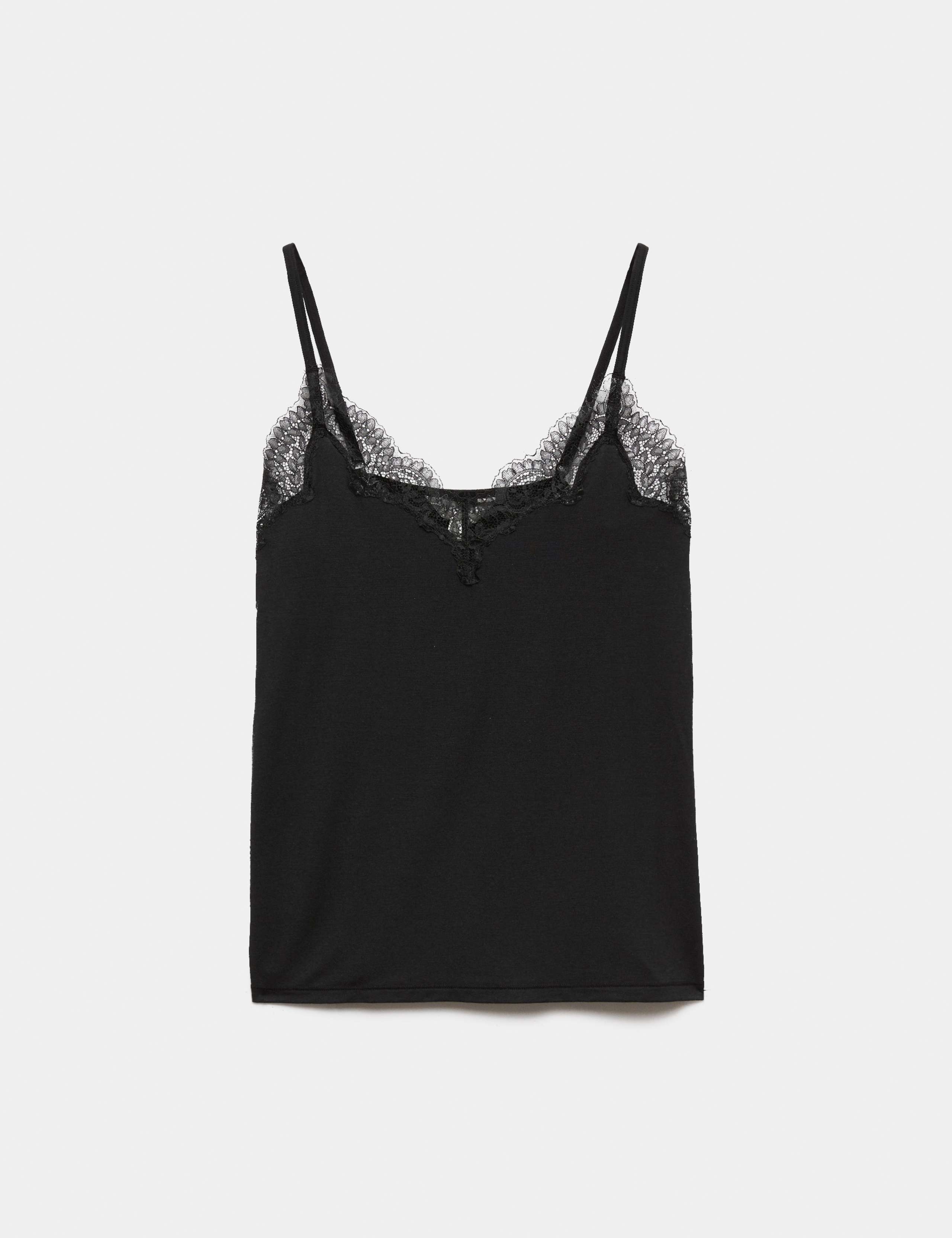 Modal Rich Thermal Vest Top with Cashmere